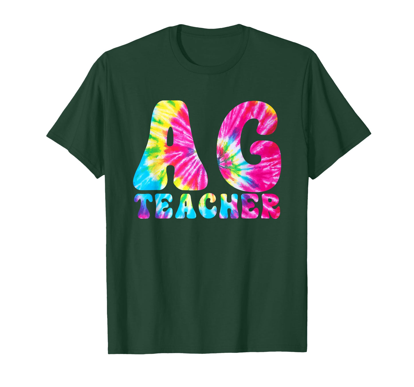 AG Teacher Tie Dye Agriculture Teacher T-Shirt for Men Women Girls Kids