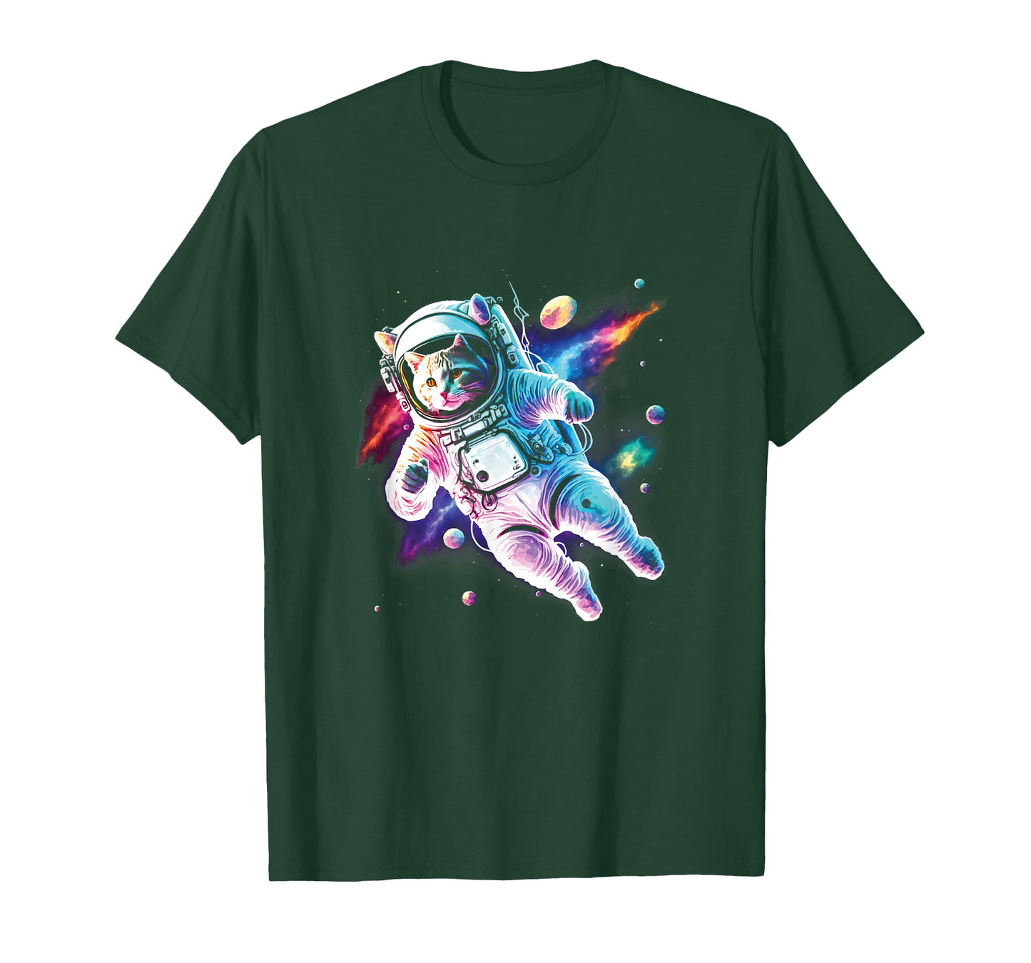 Cosmic Space Cat Astronaut Catstronaut / Cat lovers Graphic T-Shirt