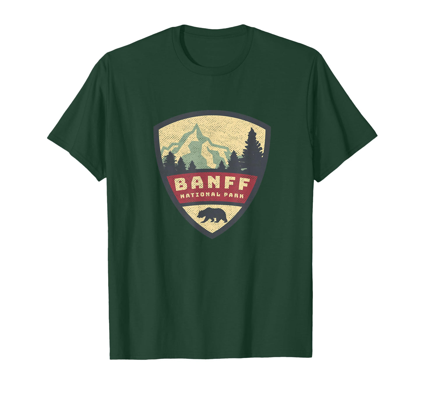 Vintage Retro Canadian Banff National Park Rustic Souvenirs T-Shirt
