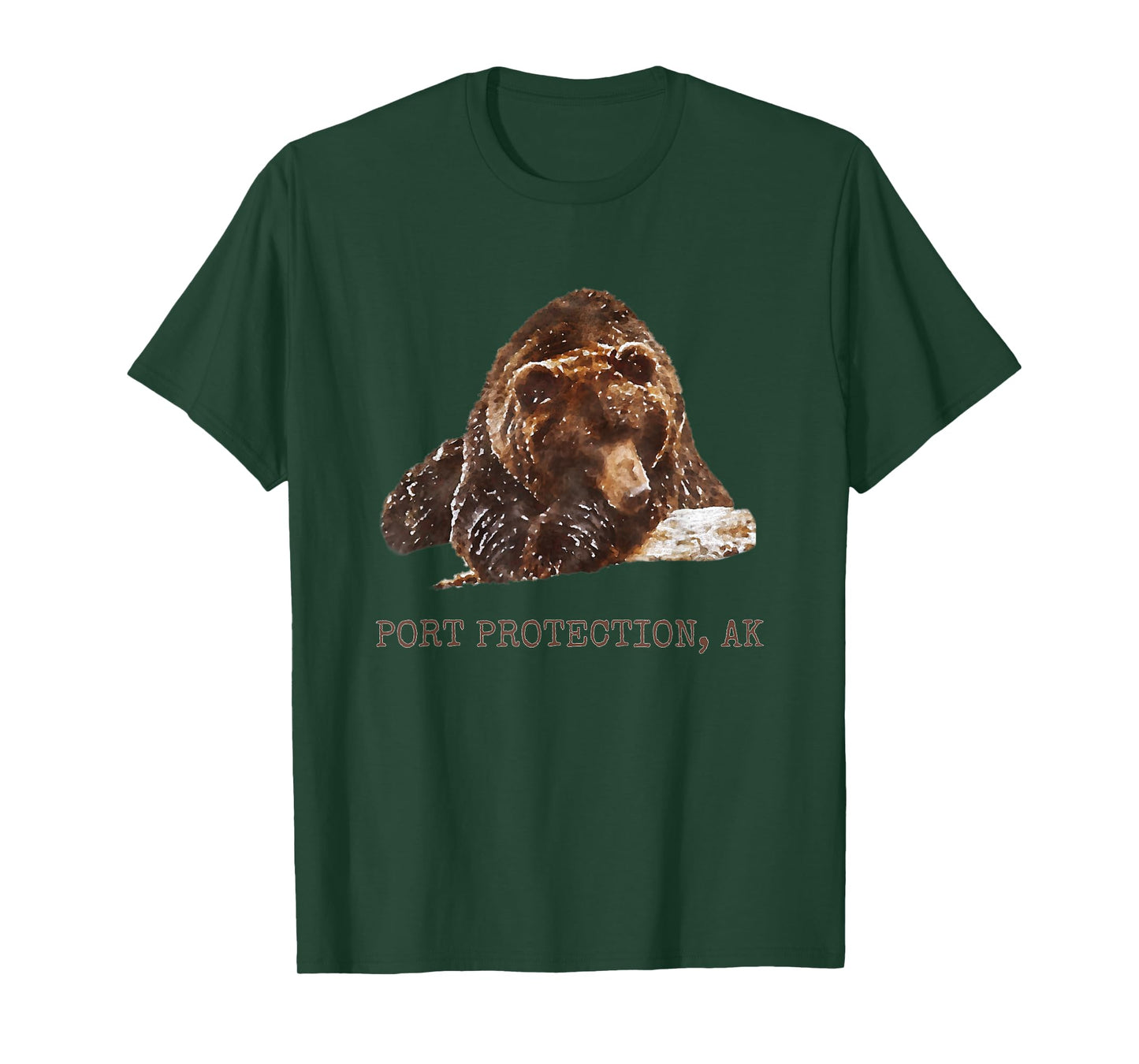 Port Protection Brown Grizzly Bear In Snow Alaska Pacific NW T-Shirt
