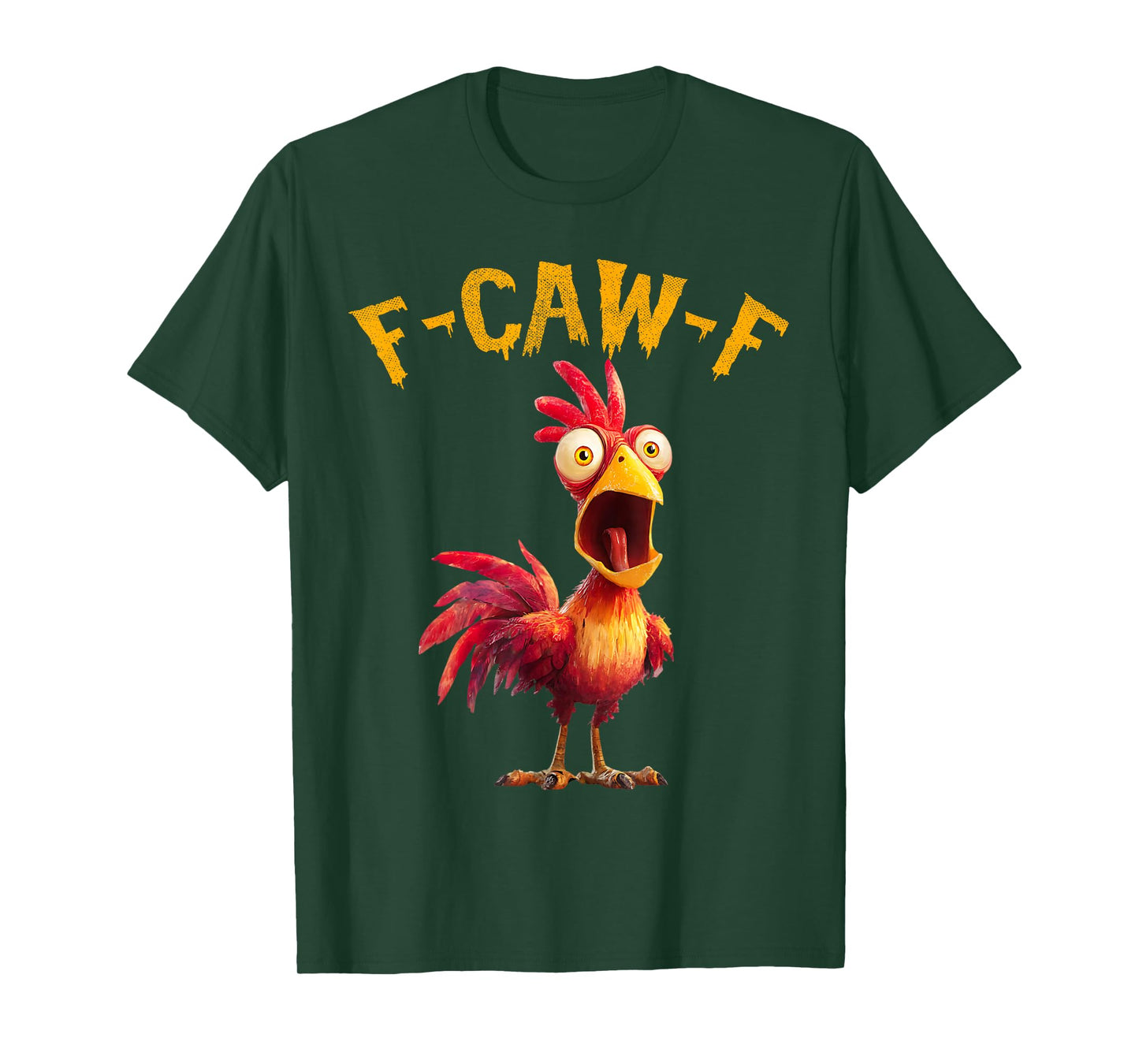 Funny F-Caw-F Chicken FCAWF Rooster Halloween Bird Crow T-Shirt