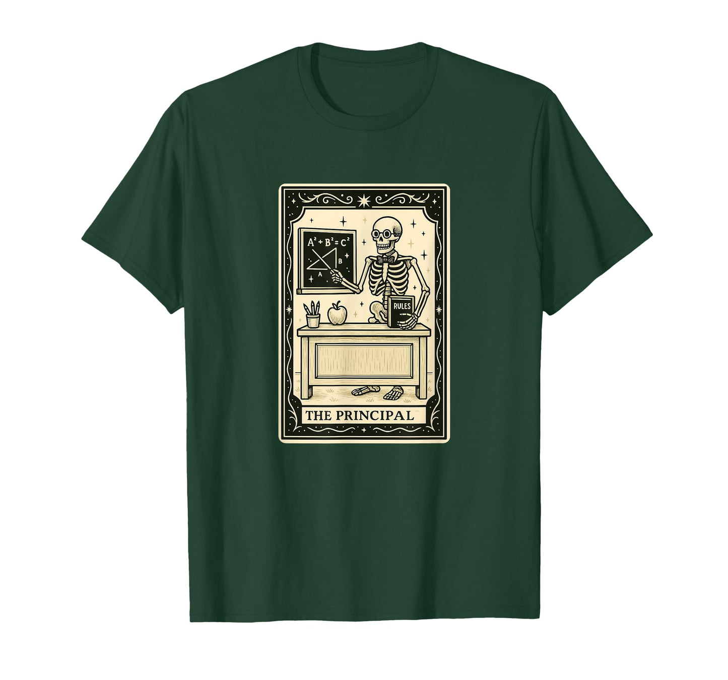 The Principal Tarot Card - Halloween Spooky Gothic School T-Shirt