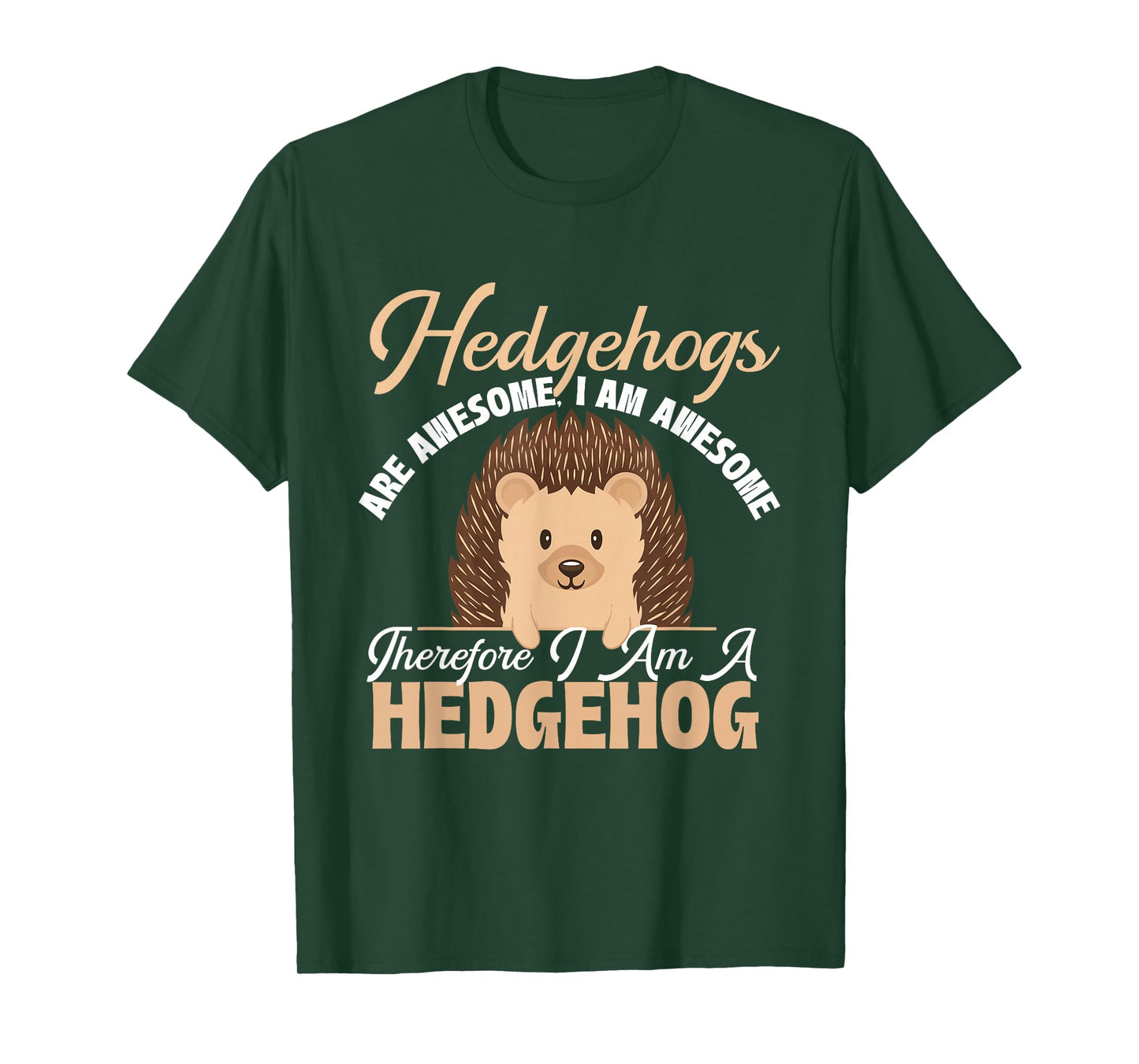 Funny Hedgehog Shirts Unisex-Adults Hedgehog Lovers Nature Enthusiasts T-Shirt Black Small Modern Crew Neck Short Sleeve Classic Fit Cotton Polyester All Seasons Exclusive Hedgehog Design