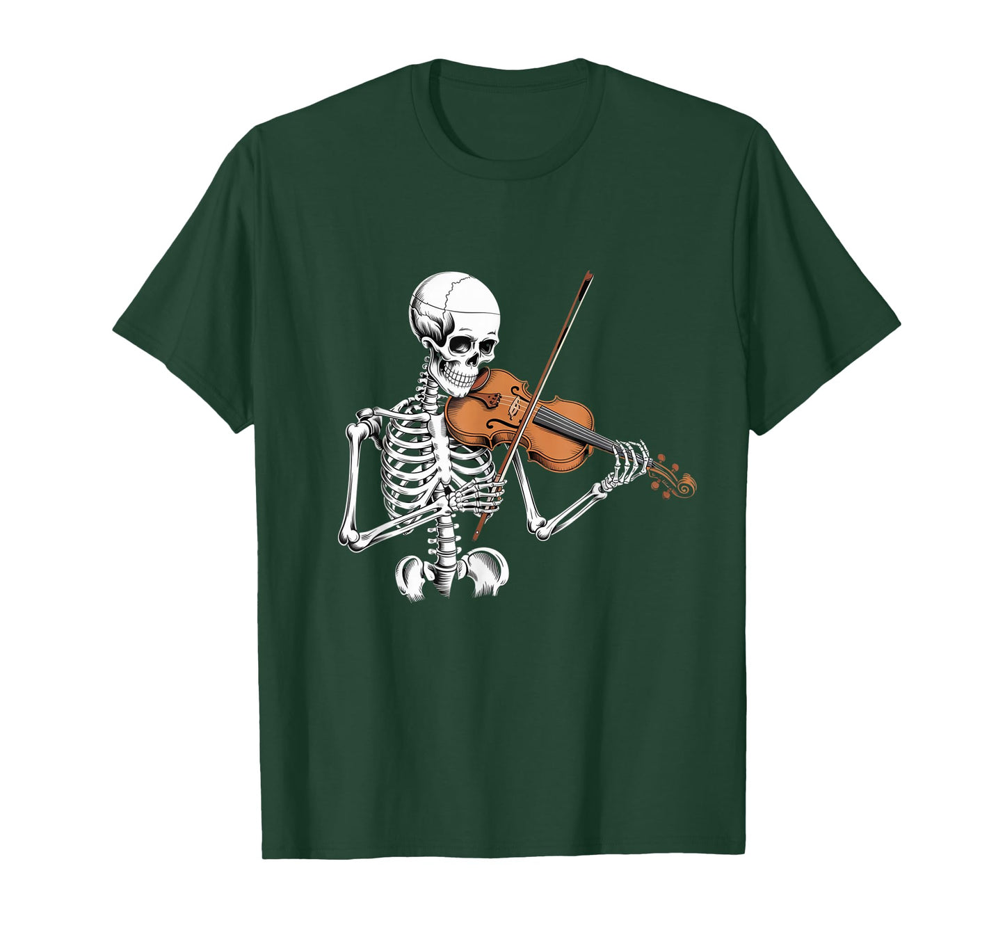 Funny Skeleton Playing Violin Cool Music Funny Skeleton Meme T-Shirt