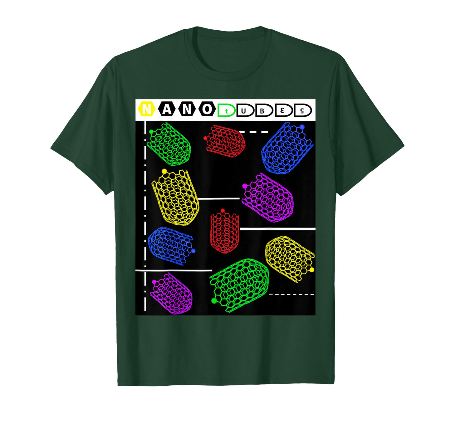 Funny Sheldon Nerdy Forms Nanotubes Chemistry Teacher Geek T-Shirt