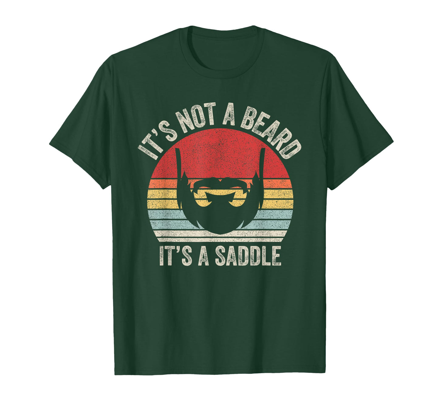 Vintage Retro It's Not A Beard It's A Saddle T-Shirt