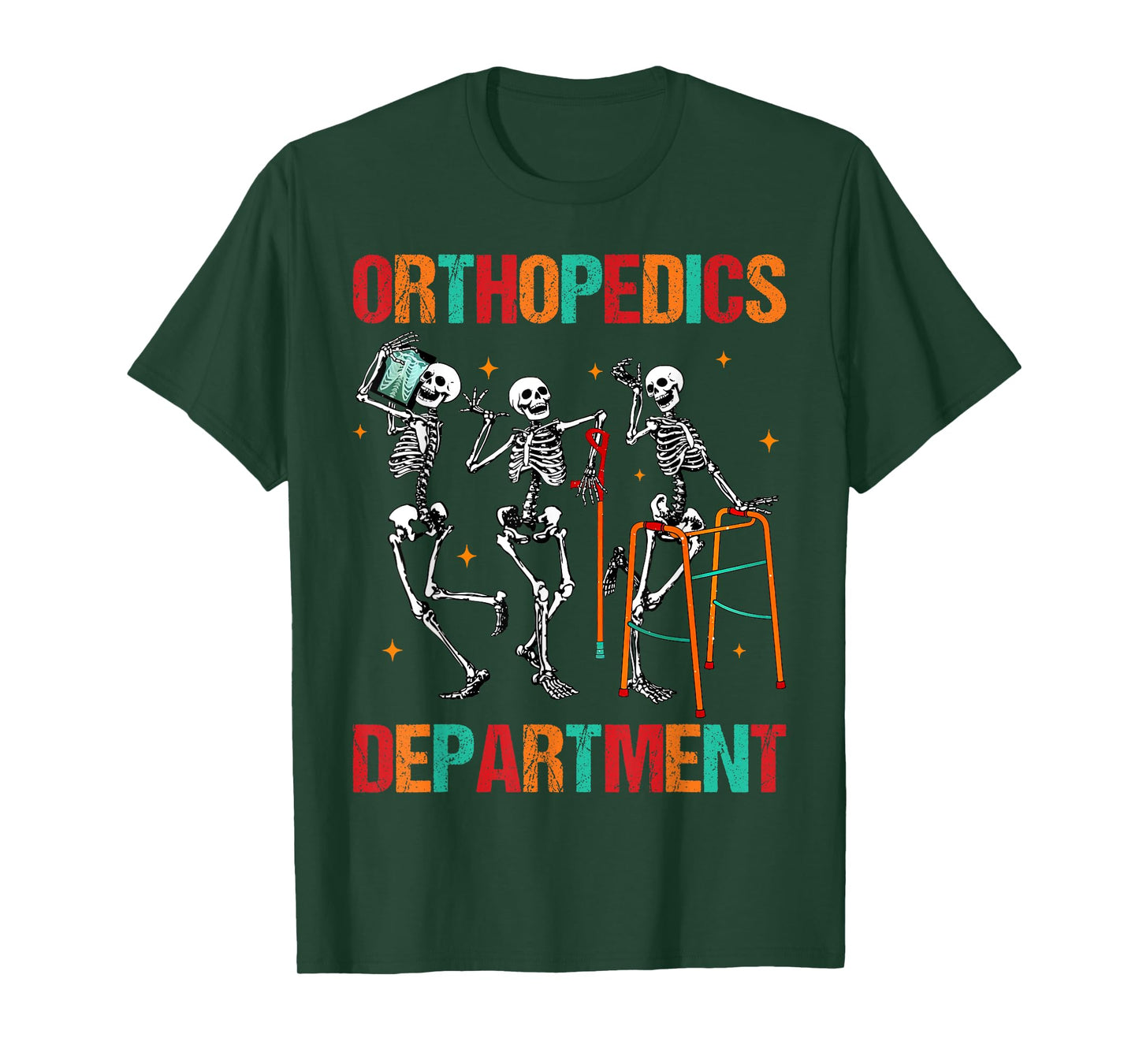 Orthopedics Department Funny Skeleton Ortho Squad Nurse RN T-Shirt