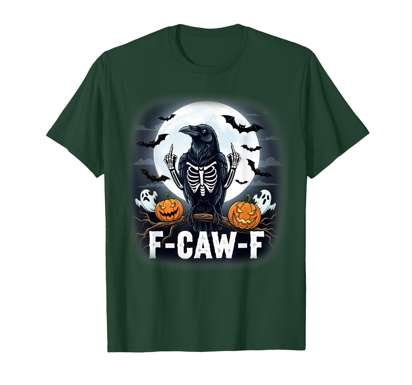Funny F Caw F Raven Bird Saying Graphic F-Caw-F Crow T-Shirt