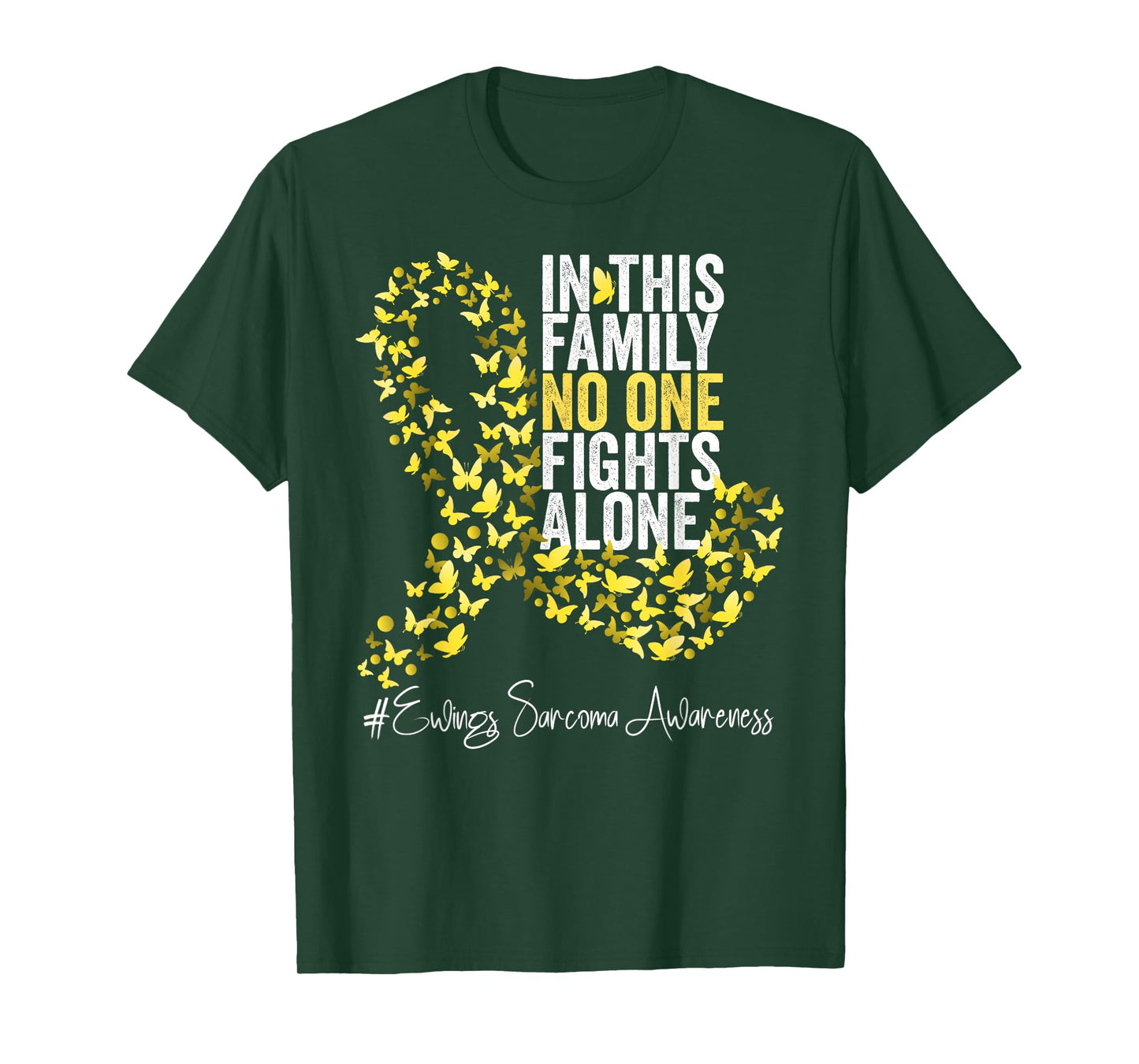 Ewings Sarcoma Awareness Month Yellow Ribbon T-Shirt