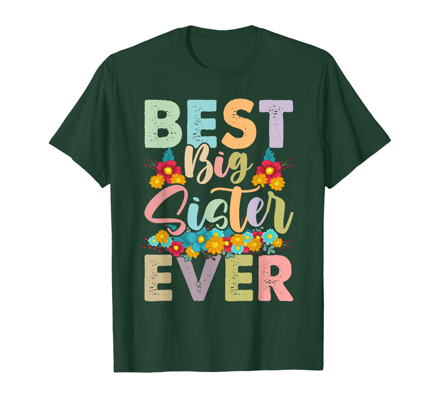 Youth Best Big Sister Ever Girl's Baby Announcement Idea T-Shirt