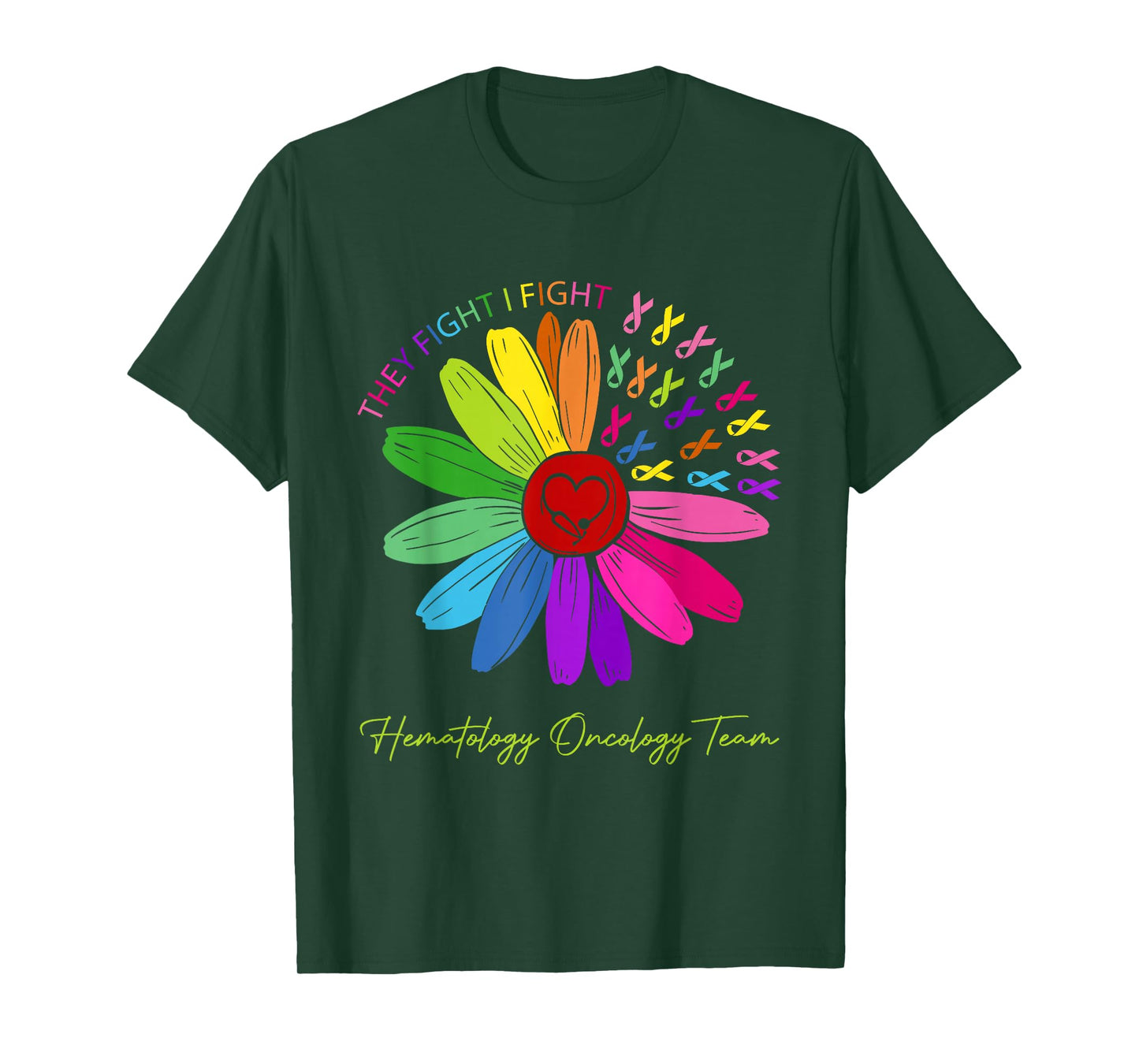 They fight, I fight. Oncological team T-Shirt