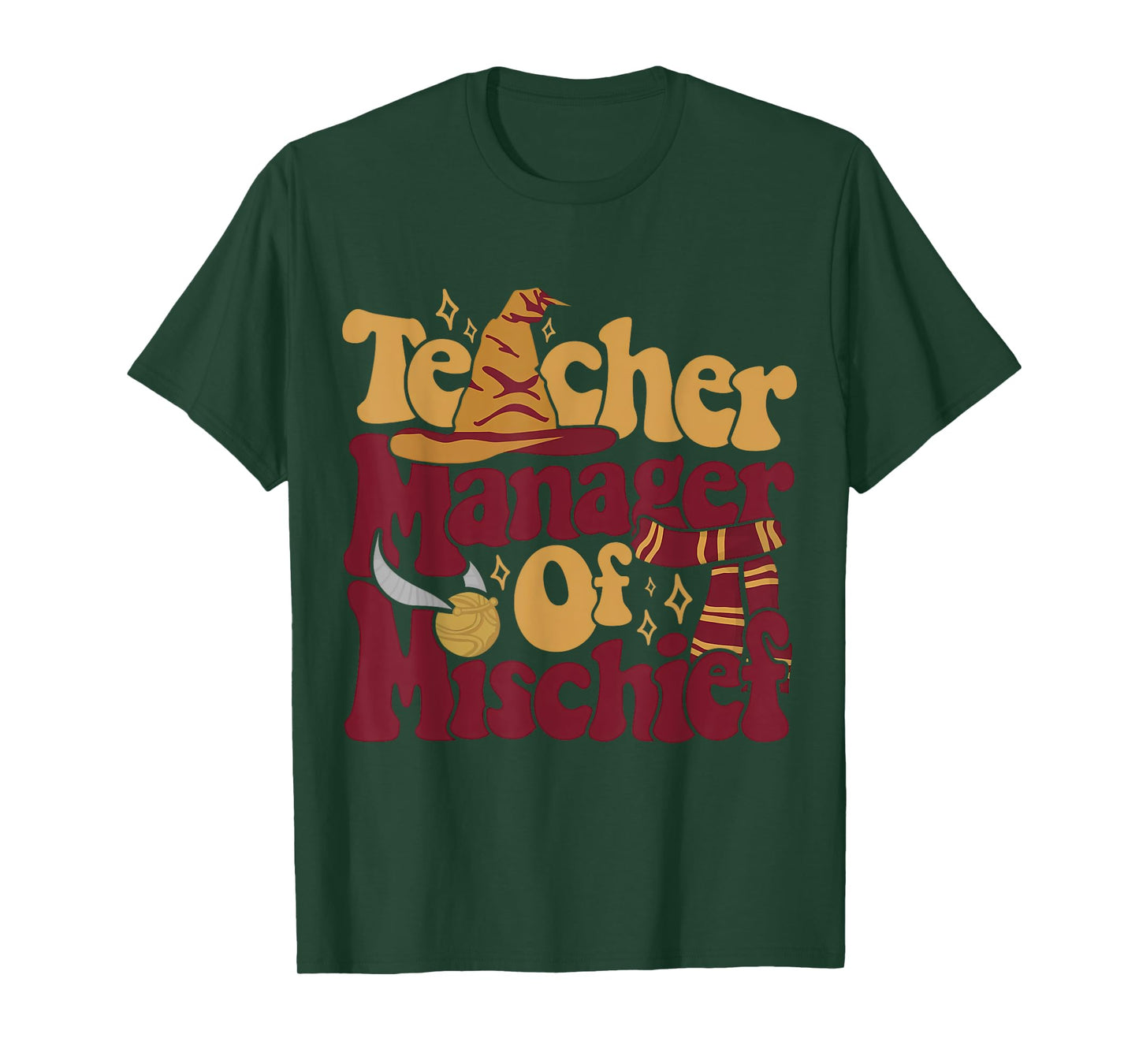 Magical Teacher Shirt Manager Of Mischief Teacher Gifts T-Shirt