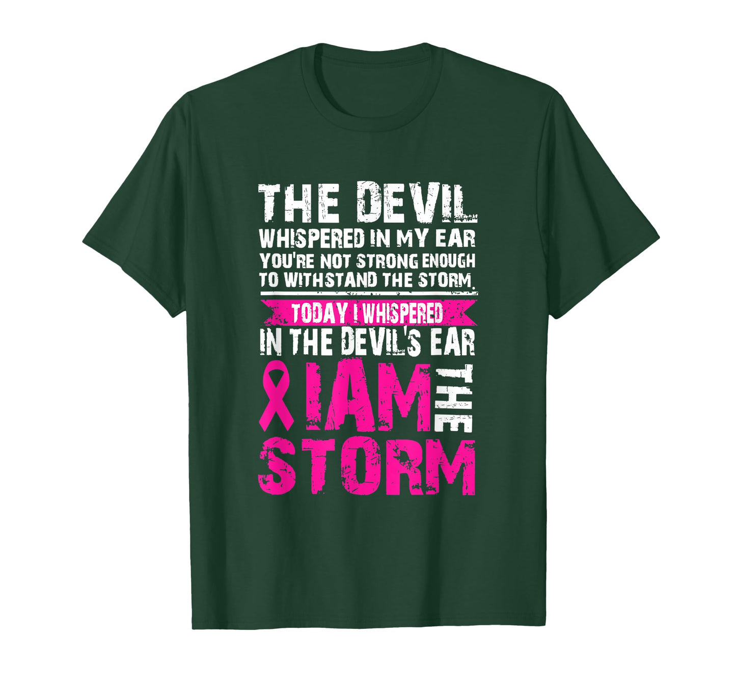 I am the storm Breast Cancer Warrior The Devil T-Shirt T-Shirt