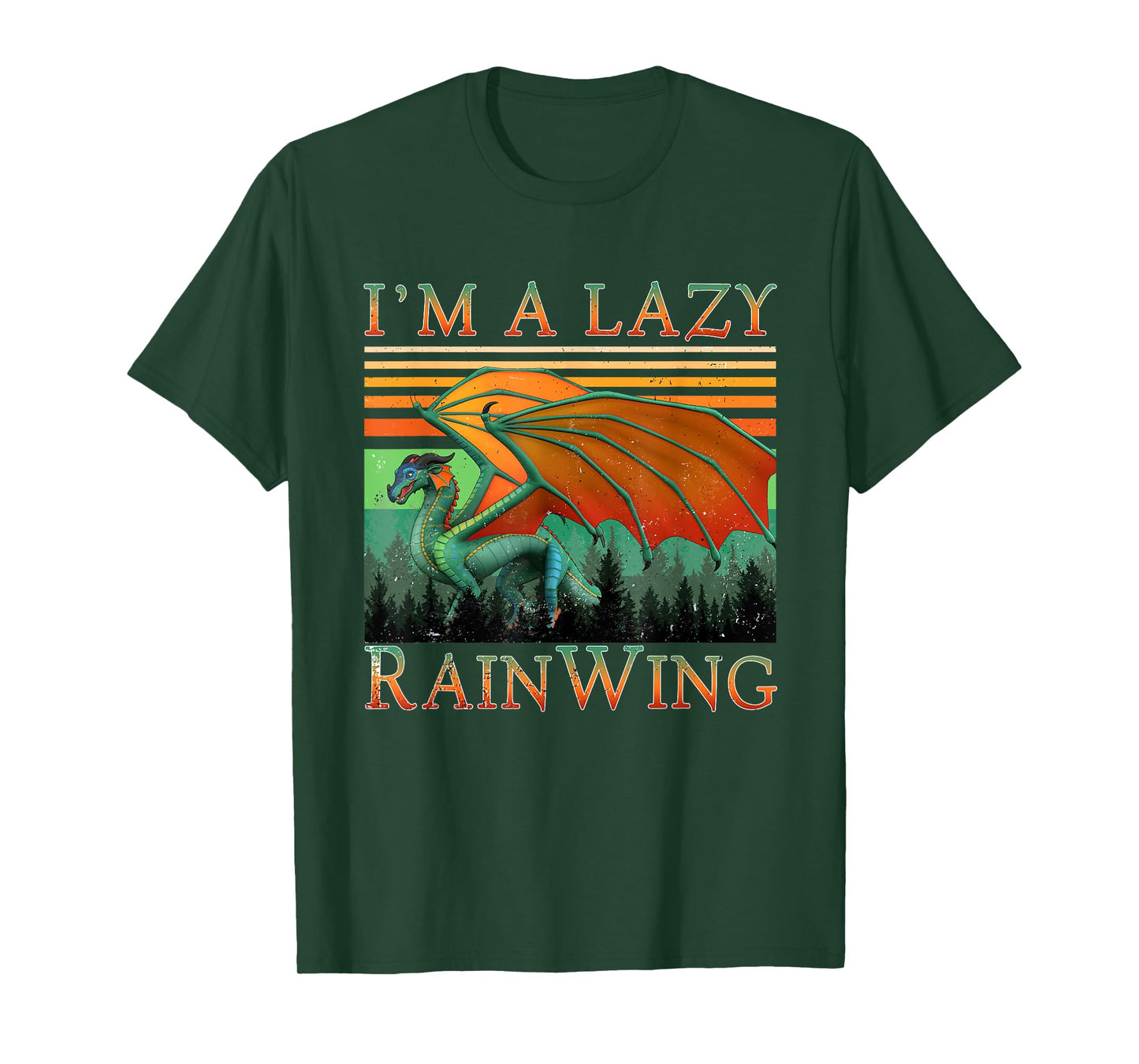 Classic Arts Dragon Animal I'm Lazy Cute Pet Cartoon Lovers T-Shirt