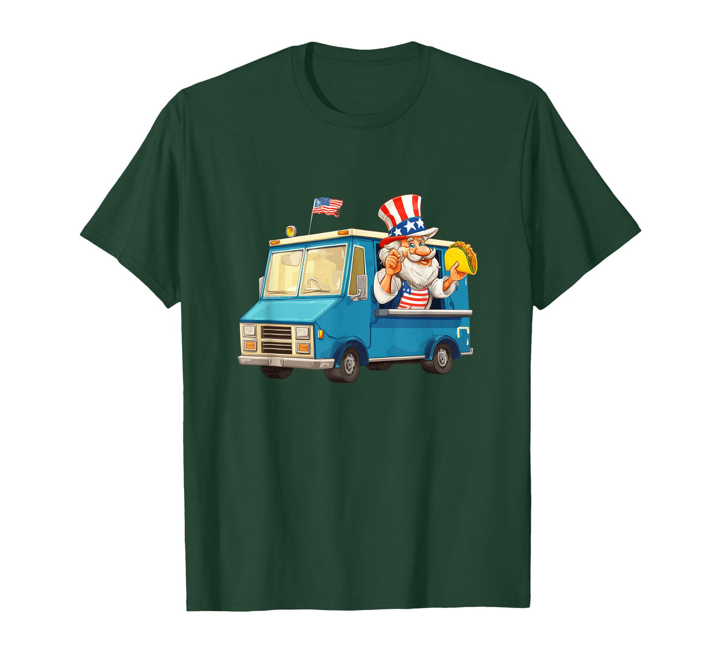 Amazing Patriotic Taco Food Truck Costume T-Shirt