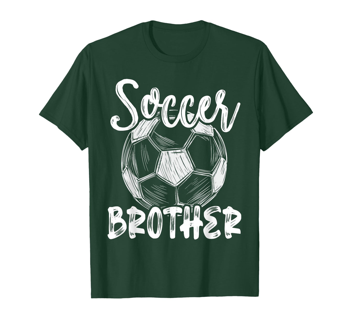 Soccer Brother Men Family Matching Team Player Soccer Ball T-Shirt