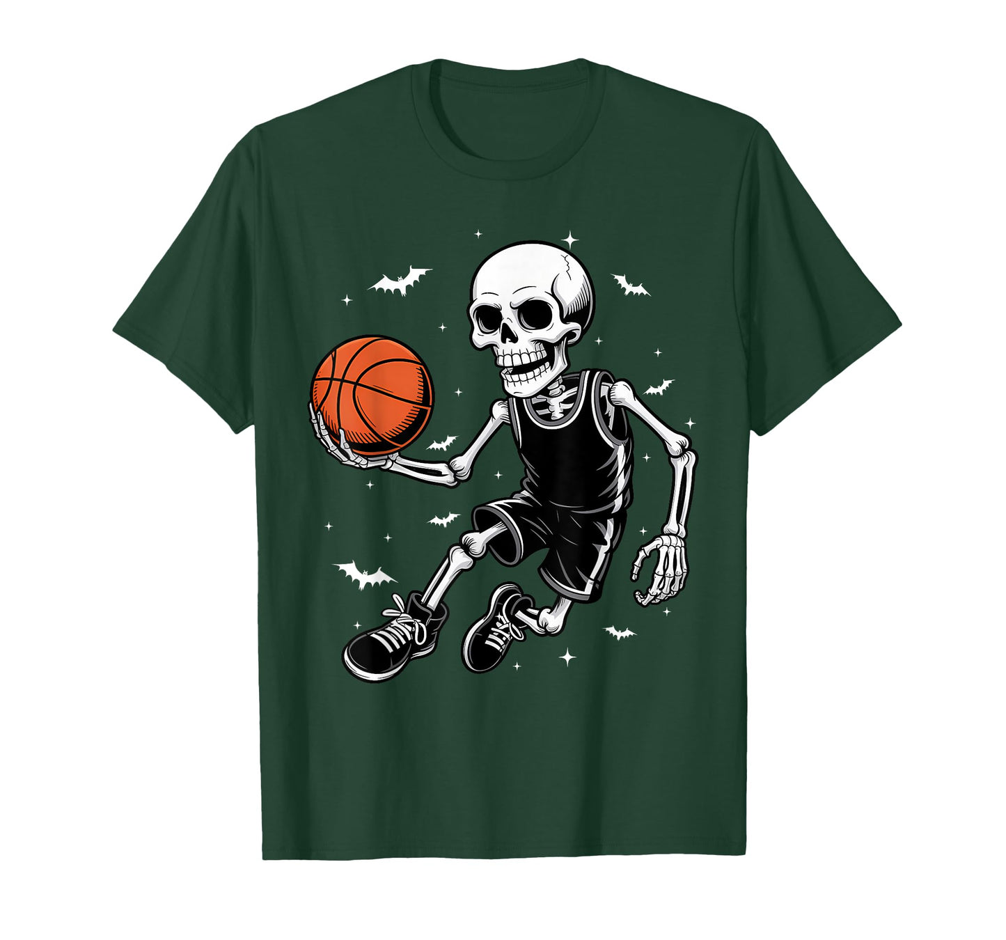 Funny Basketball Skeletons Halloween Costume T-Shirt