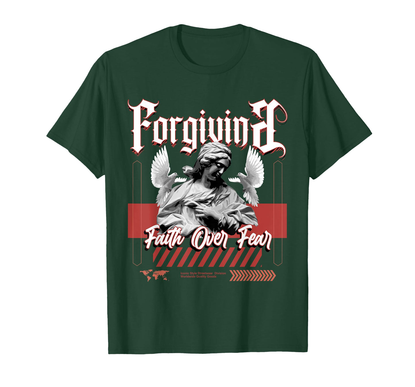 Faith Over Fear Dune Red 13s Matching Tee For Men Women T-Shirt