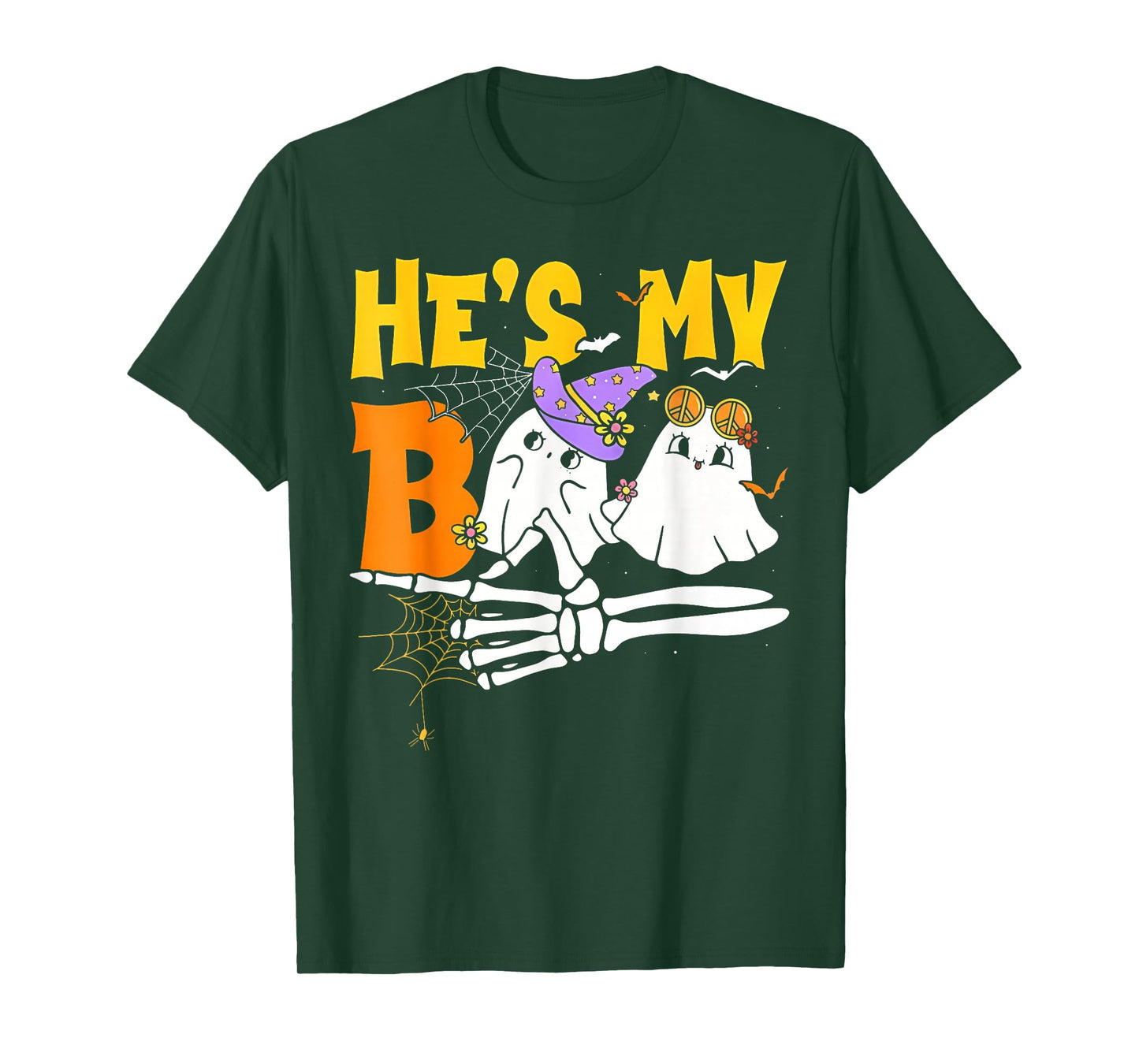 He's My Boo Funny Fall Season for Couple in Hallloween T-Shirt