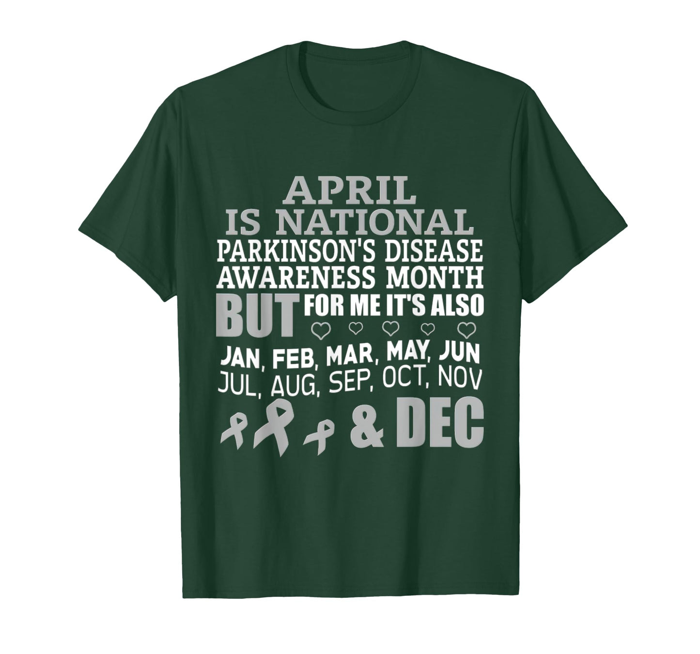 April Is National Parkinsons Disease Awareness Month T-Shirt