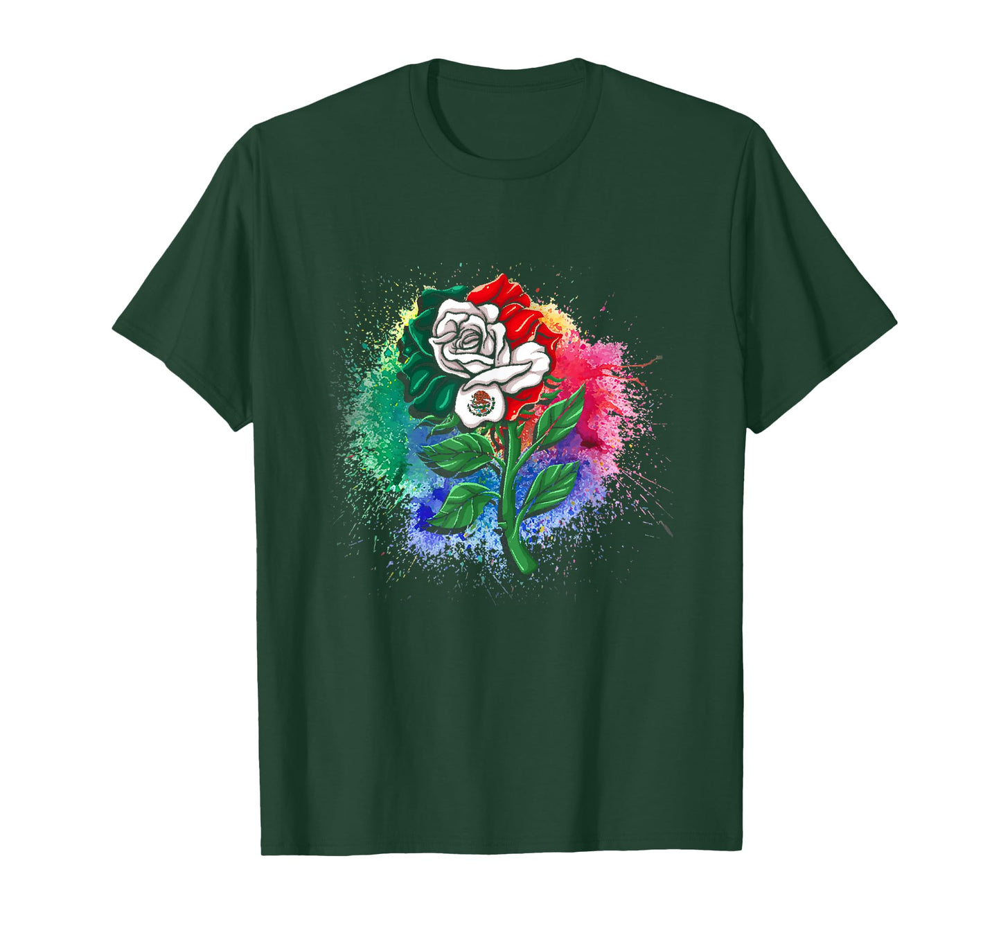 Mexico Gift Rose Tijuana Mexican Hispanic Pride Poncho T-Shirt
