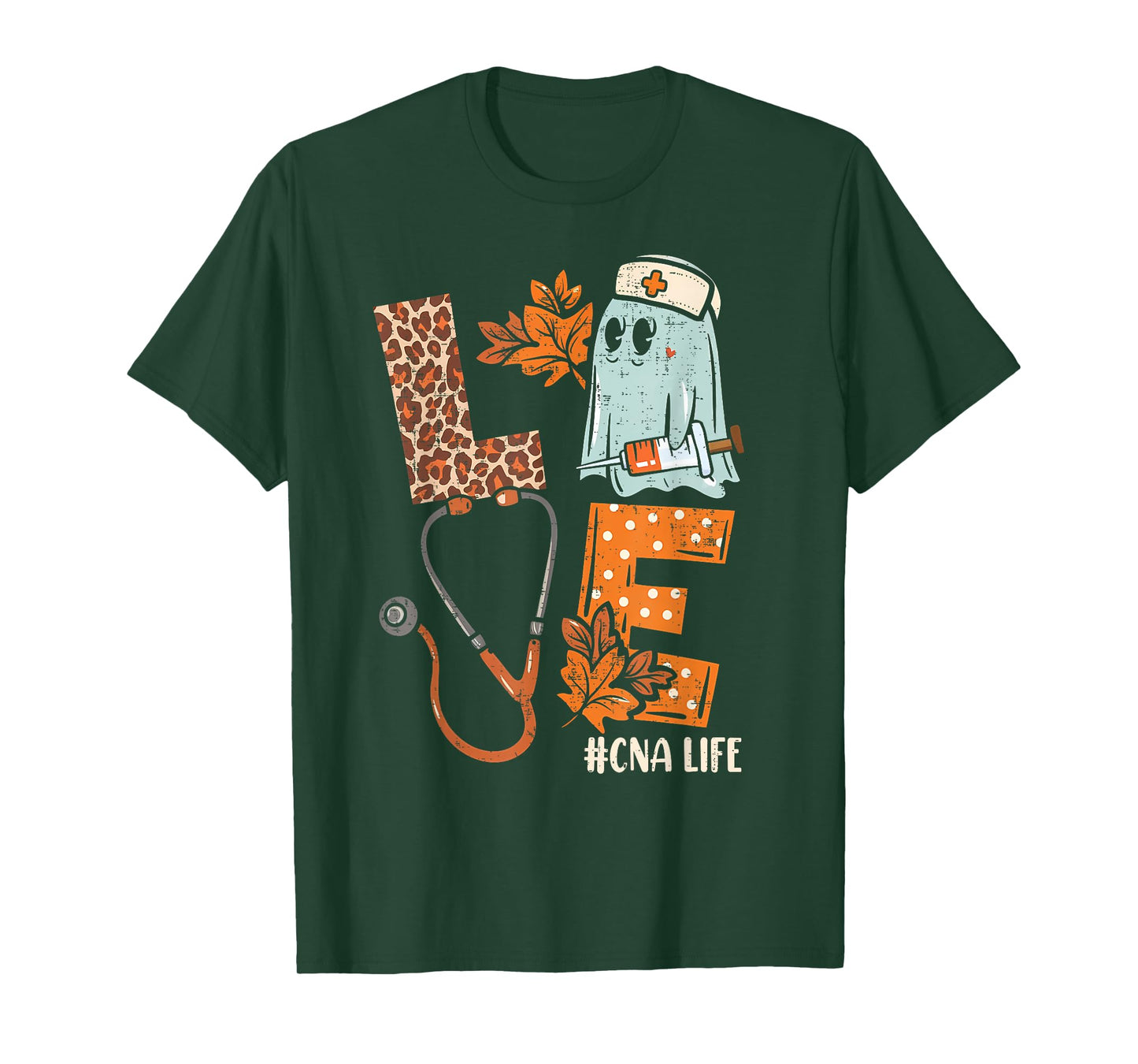 Halloween nurse assistant shirts LOVE CNA life Stethoscope T-Shirt
