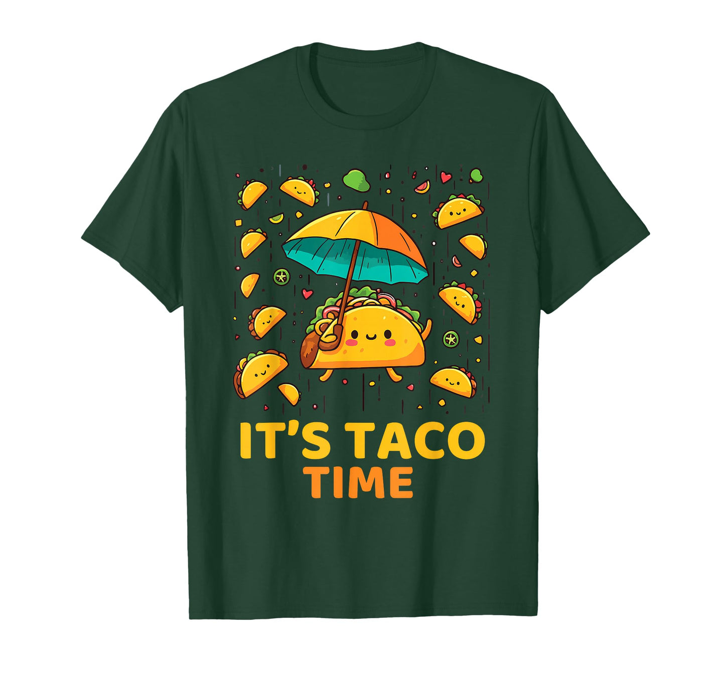 Tacos Day Funny Taco Lovers It's Taco Time T-Shirt