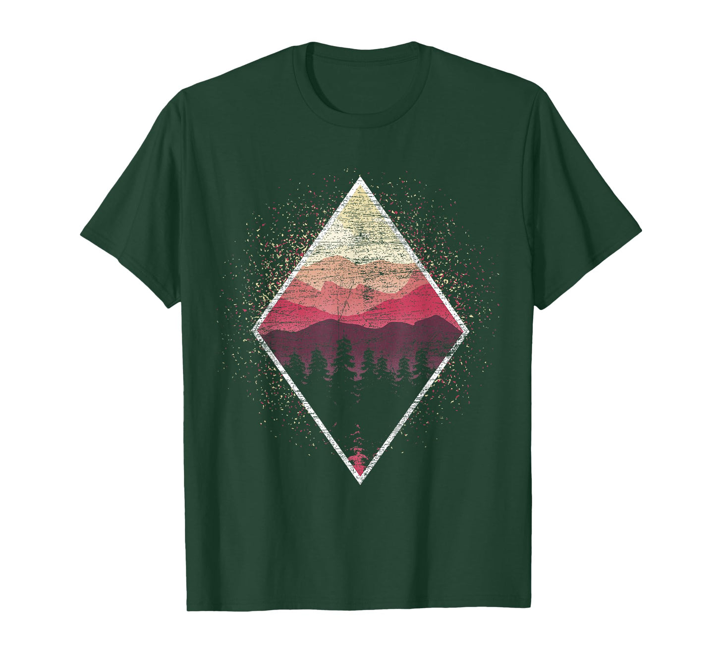 Landscape Wildlife Nature Outdoor Mountains Trees Forest T-Shirt