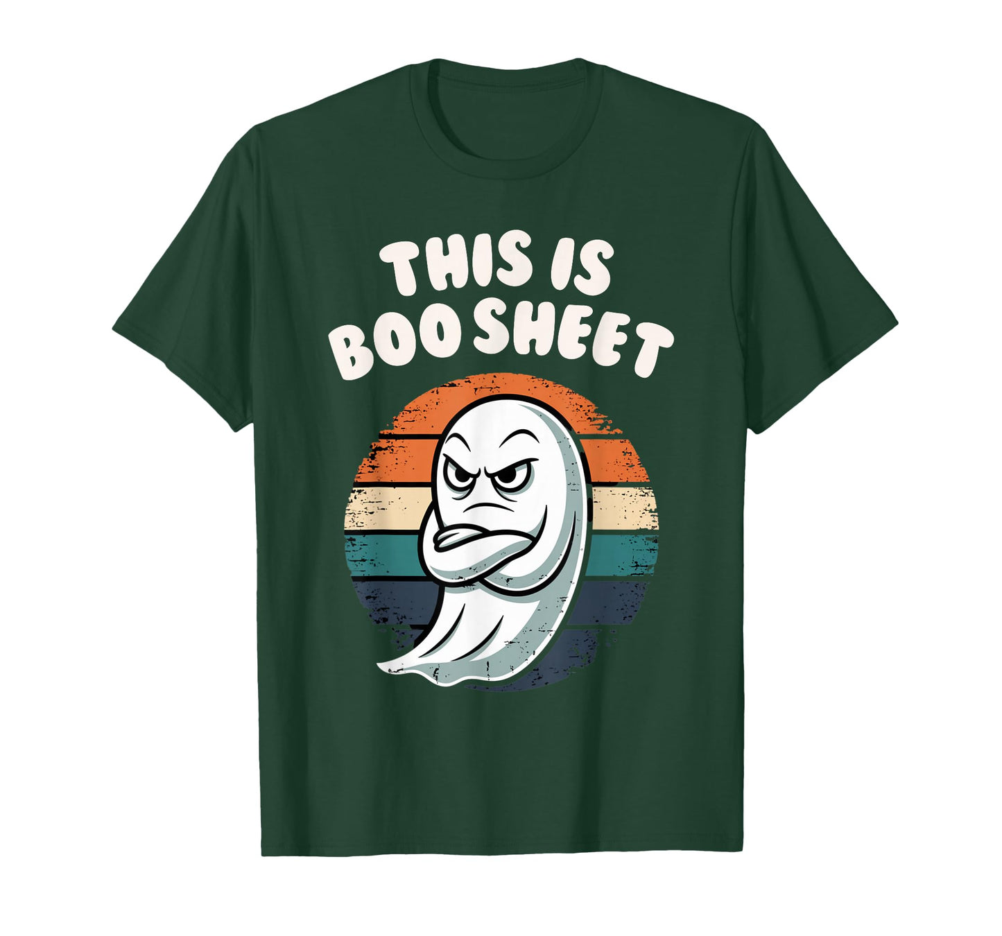 This is Boo Sheet Ghost Retro Halloween Costume Men Women T-Shirt