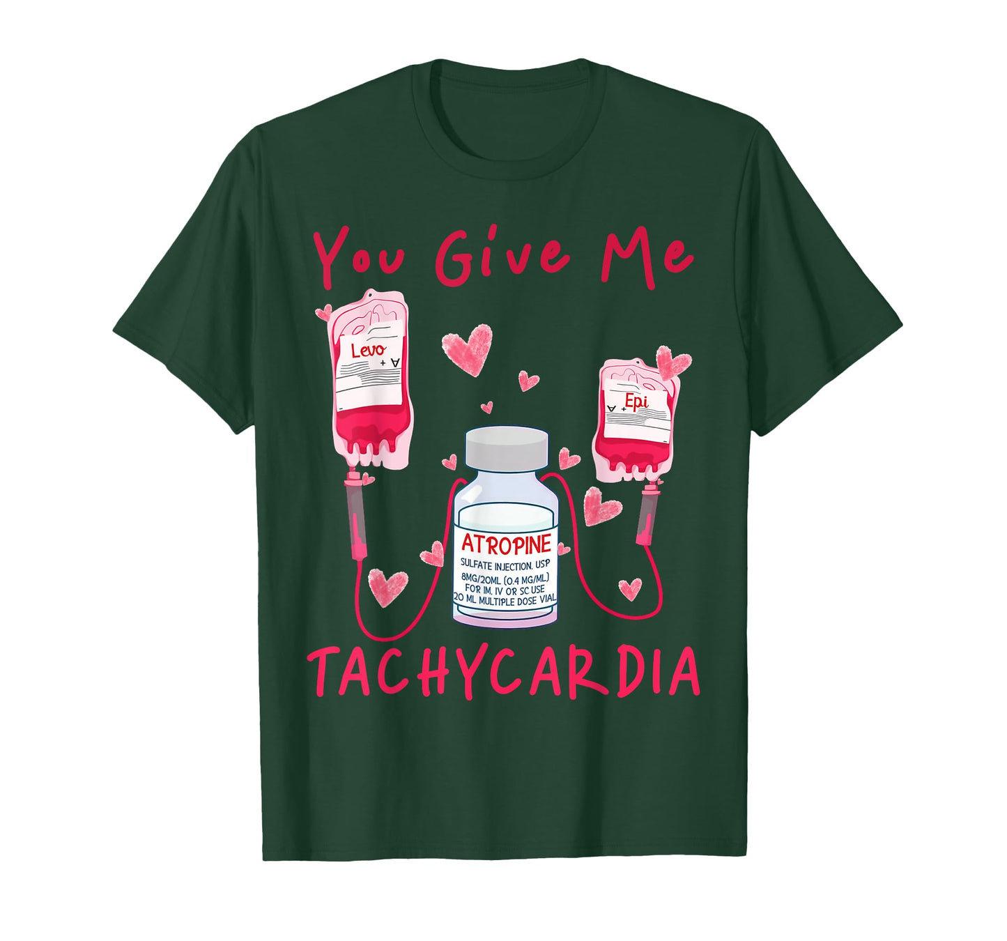 Valentine You Give Me Tachycardia ER ICU NICU RN Nurse Women T-Shirt