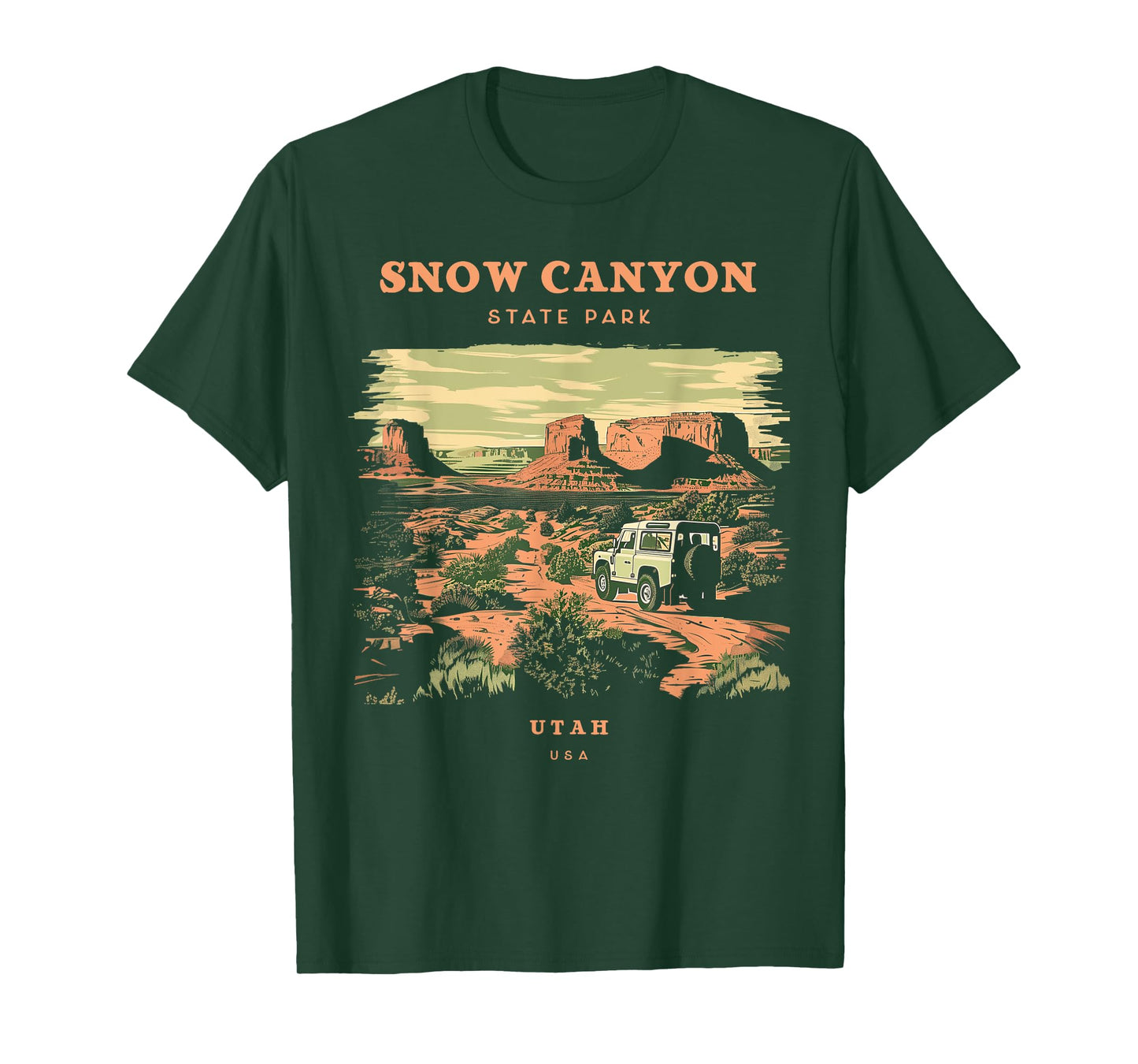 Snow Canyon State Park Utah Retro Vintage T-Shirt