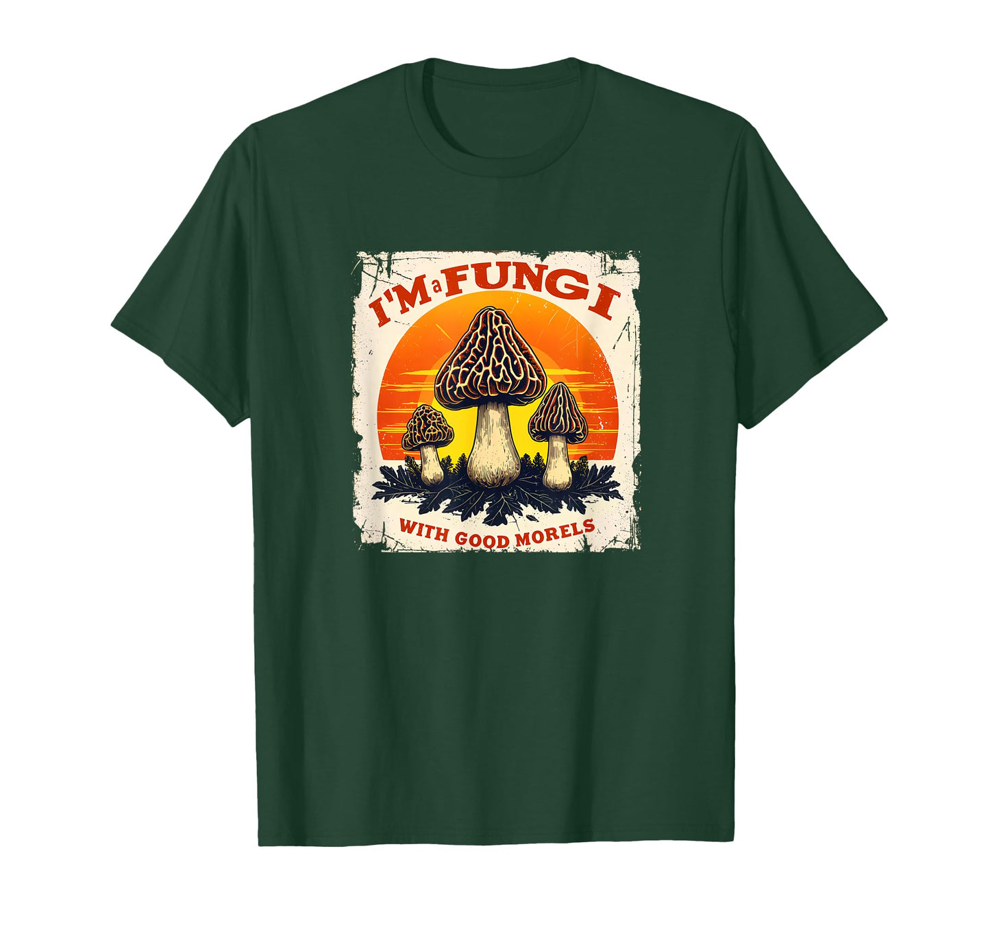 Nostalgic Fungi-Hunter Retro I'm A Fungi Foraging 09WQXA T-Shirt