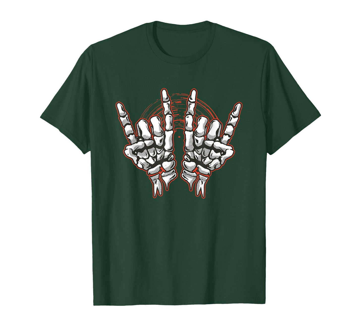 Rock On Skeleton Hands - Gothic Fan Art T-Shirt