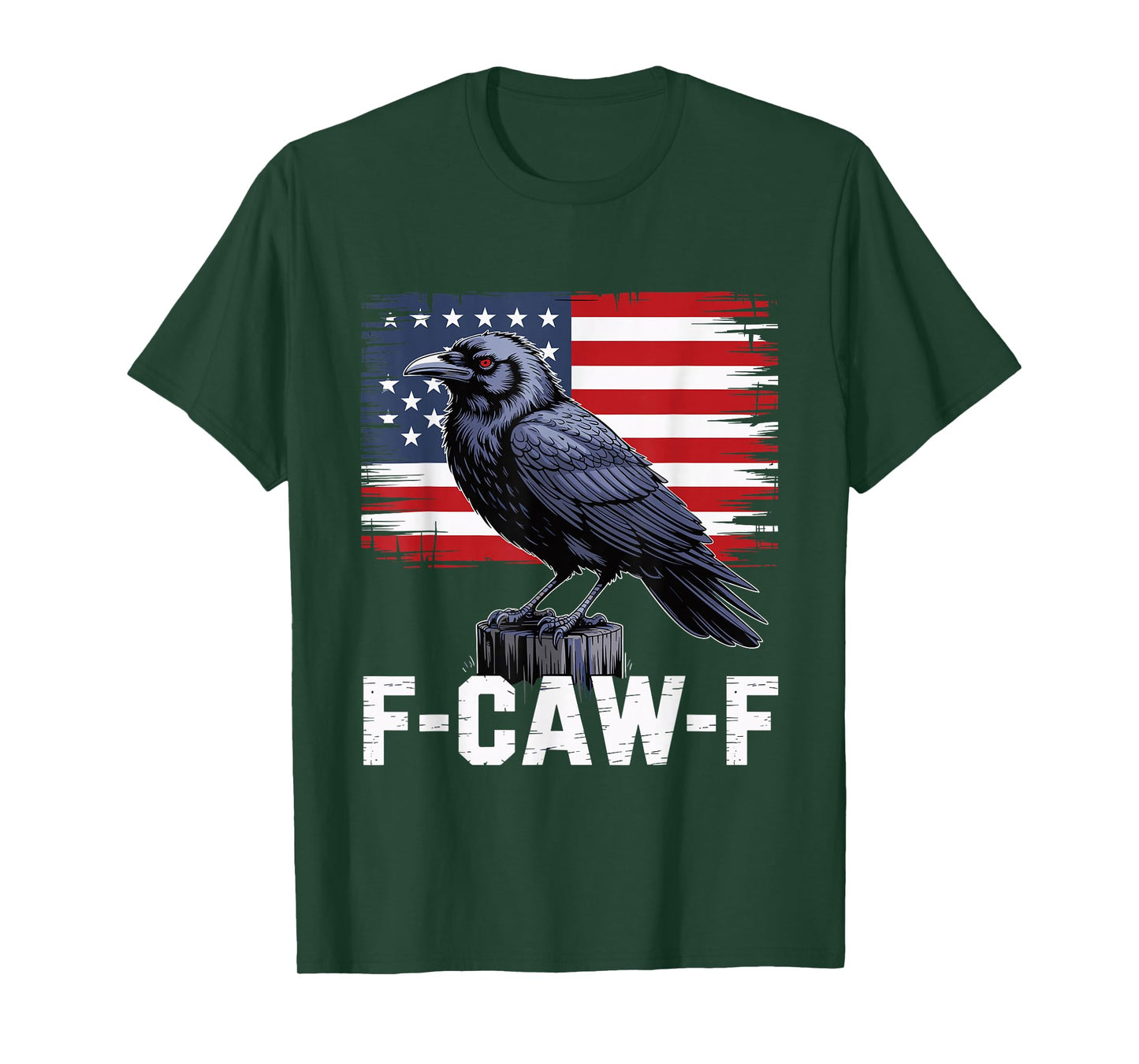 F-Caw-F Raven Moon Gothic Halloween, Black Crow Bird Lover T-Shirt