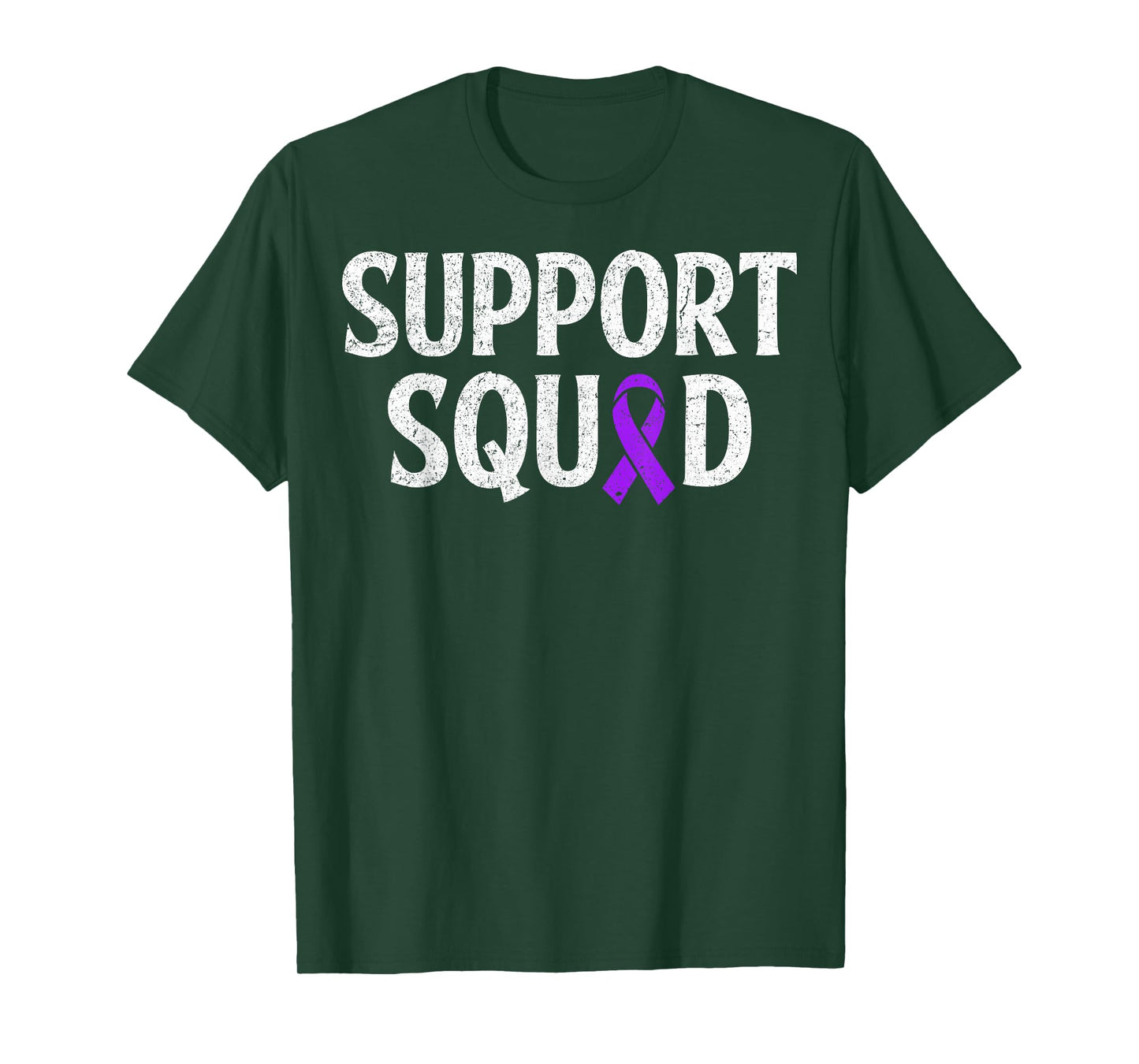 Purple Ribbon Support Squad Pancreatic Cancer Awareness T-Shirt
