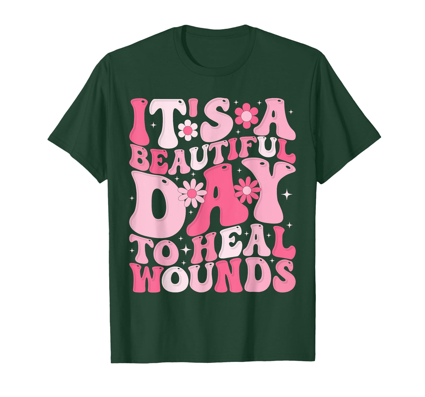 Its A Beautiful Day To Heal Wounds Retro Wound Nurse Day T-Shirt