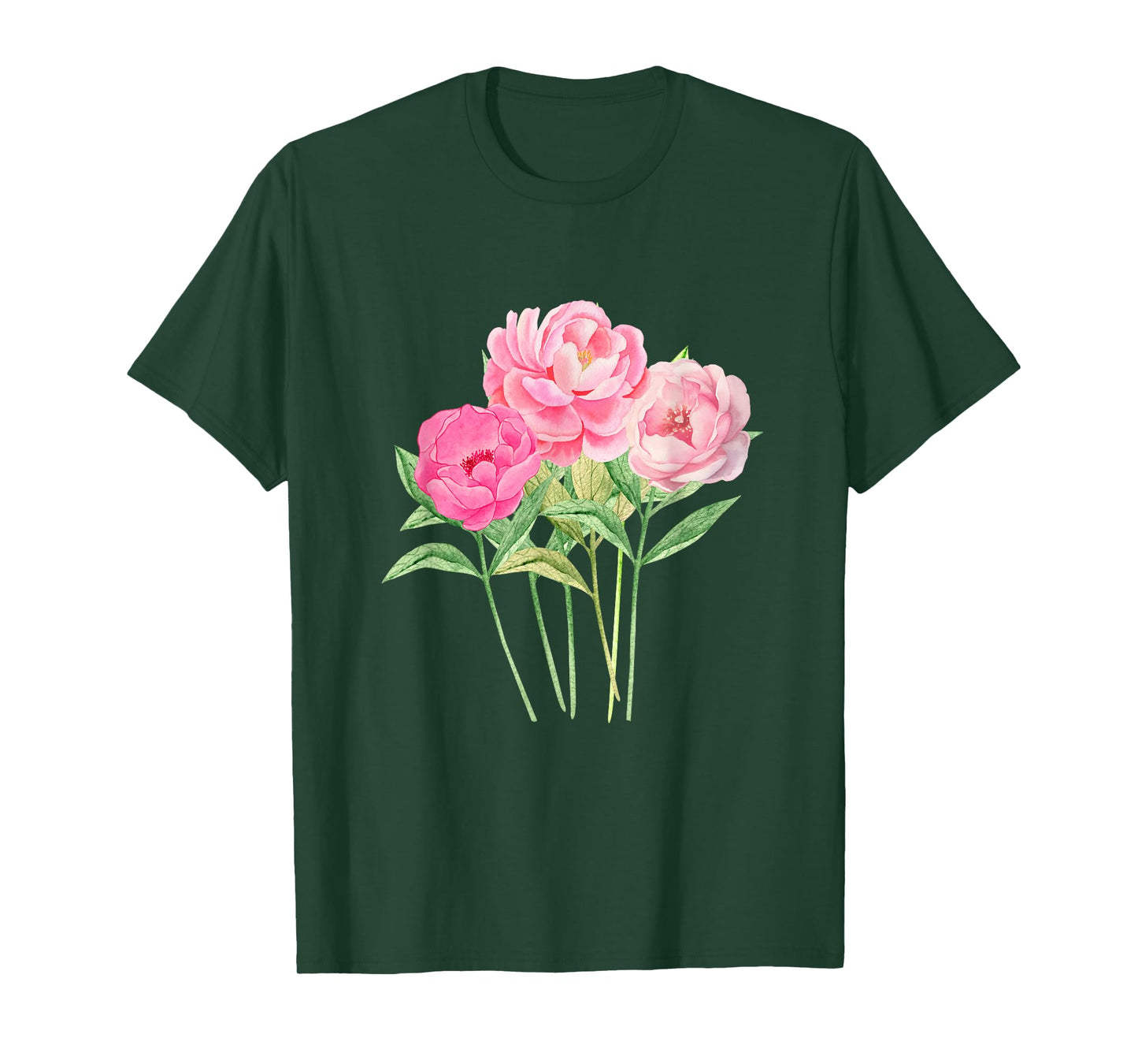 Peony Flower - Bouquet of Peonies Women and Girls T-Shirt