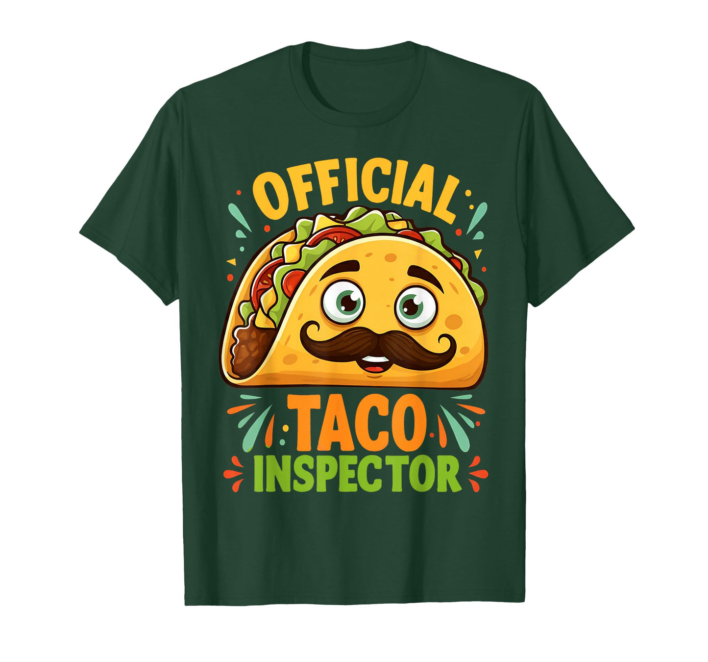 Funny Taco Official Taco Inspector Mexican Tacos T-Shirt