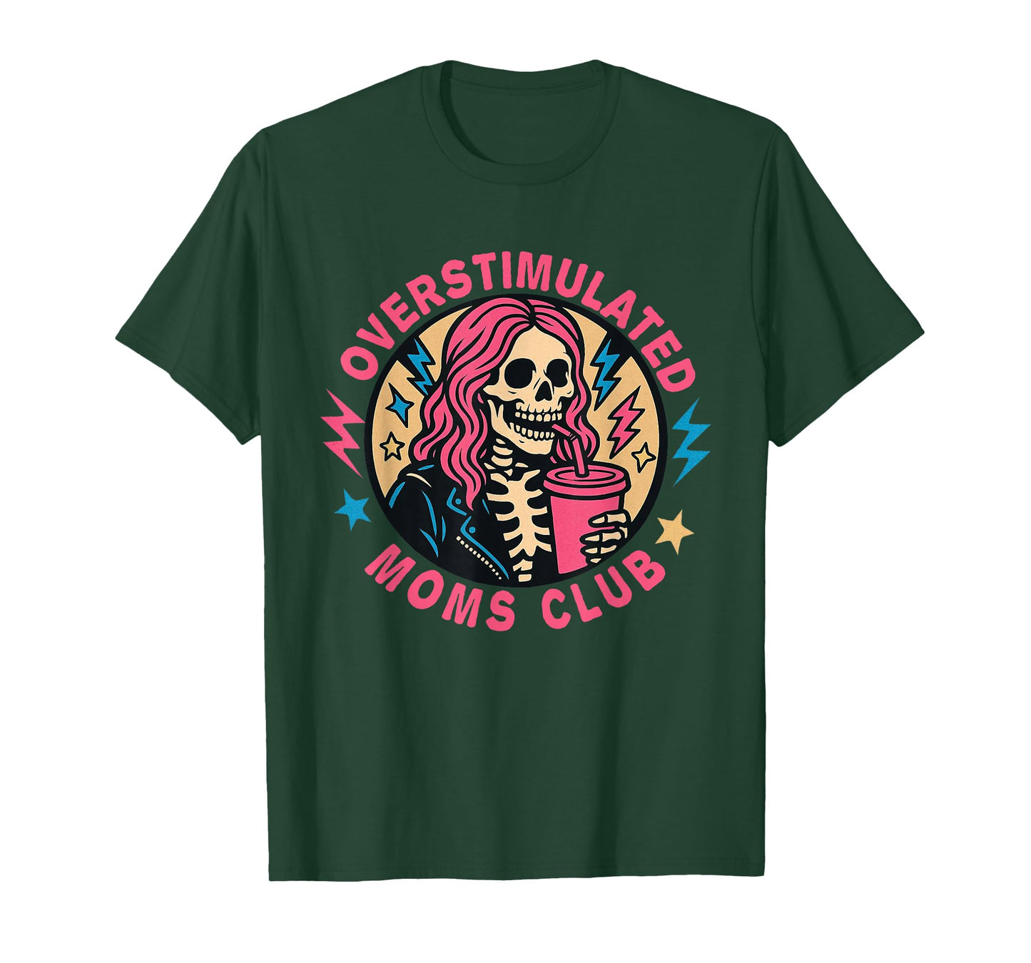 Neurodivergent Mom Overstimulated Moms Club Mental Health T-Shirt