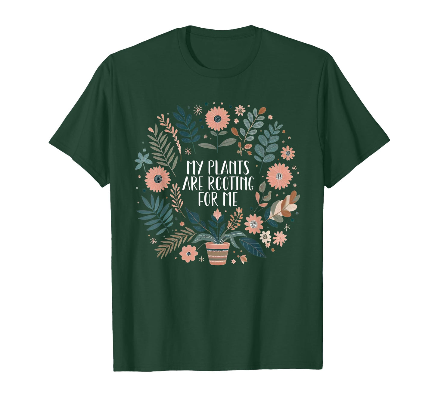 Retro Vintage My Plants Are Rooting For Me Plant Lover Funny T-Shirt