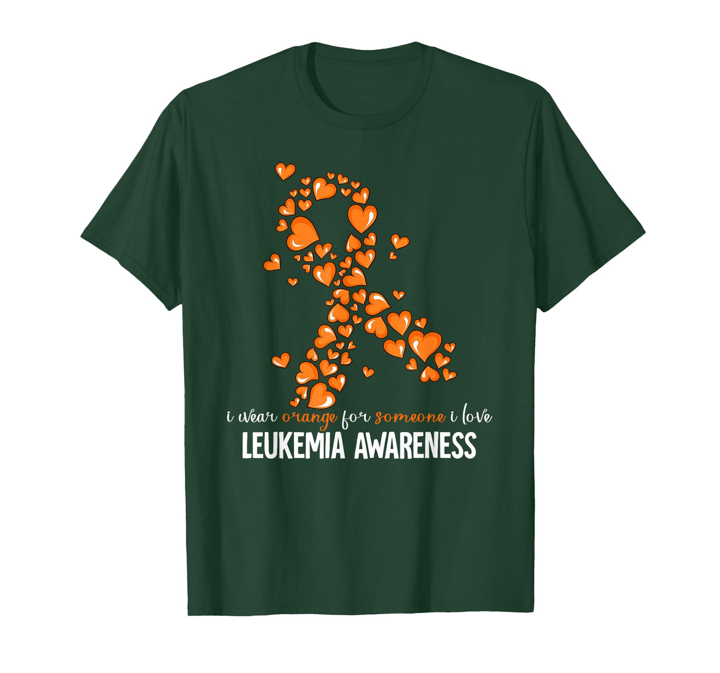 Leukemia Cancer Awareness T-Shirt - Leukemia Cancer Awareness - Unisex-Adults - Black - Small - Short Sleeve - Crew Neck - Modern - Polyester 100%