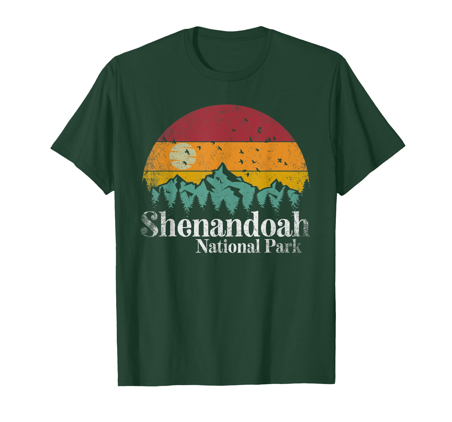 Shenandoah National Park Mountains Retro Style Vintage Gift T-Shirt
