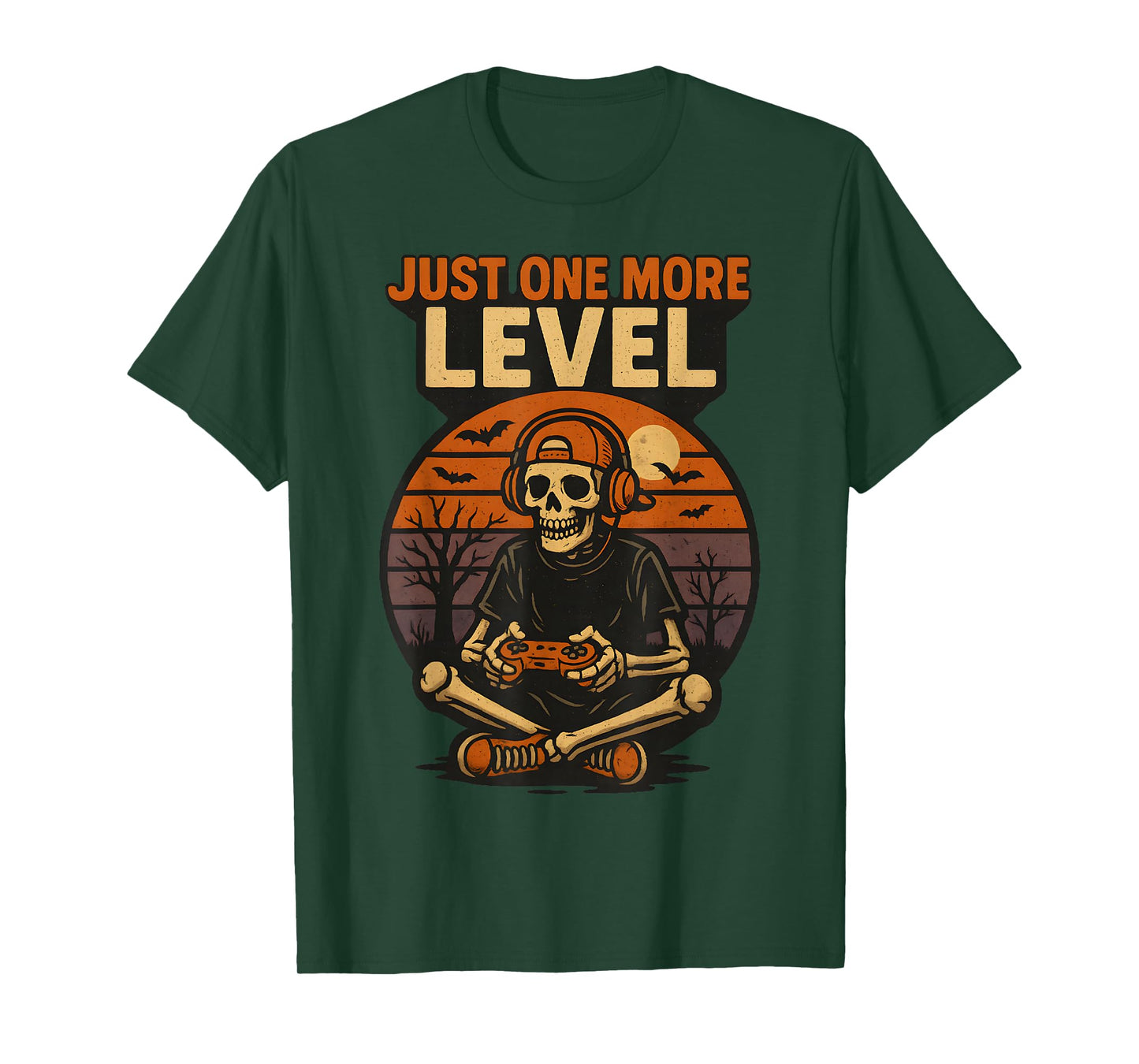 Funny Video Game Halloween Skeleton Gamer Costume Men Boys T-Shirt