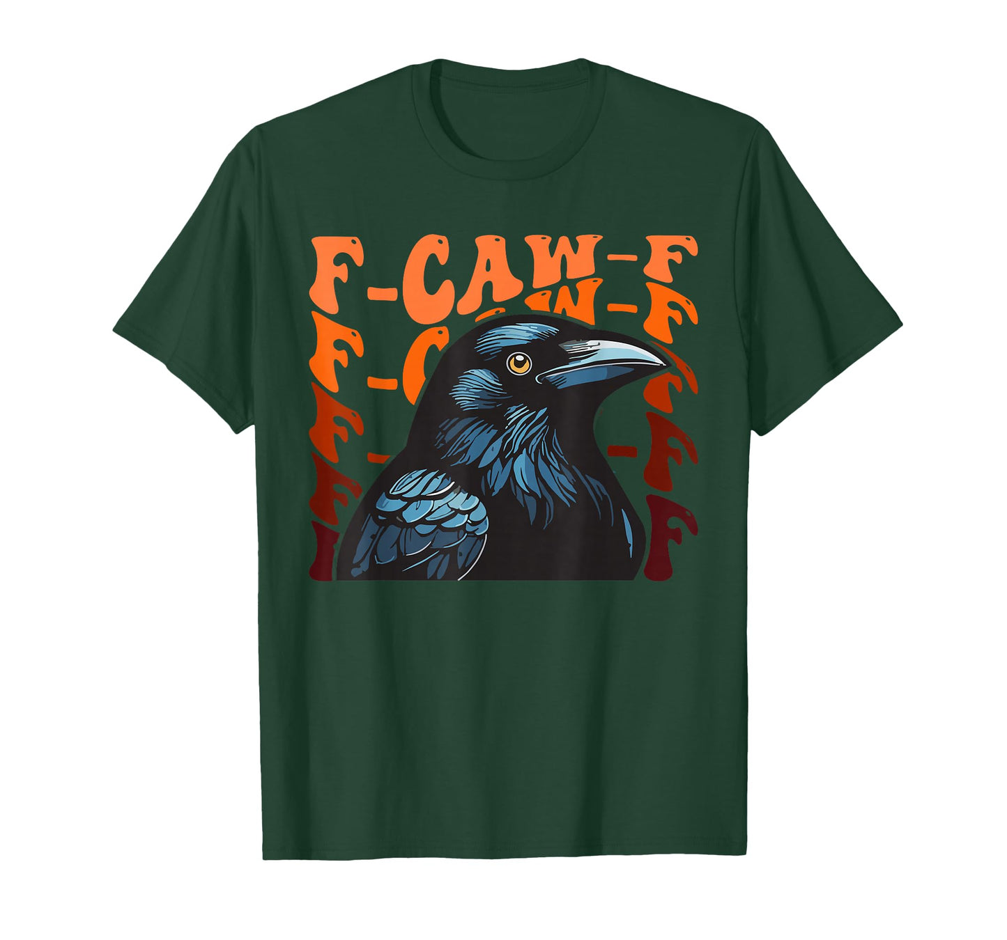 F-Caw-F Funny Raven Halloween Gothic Look T-Shirt