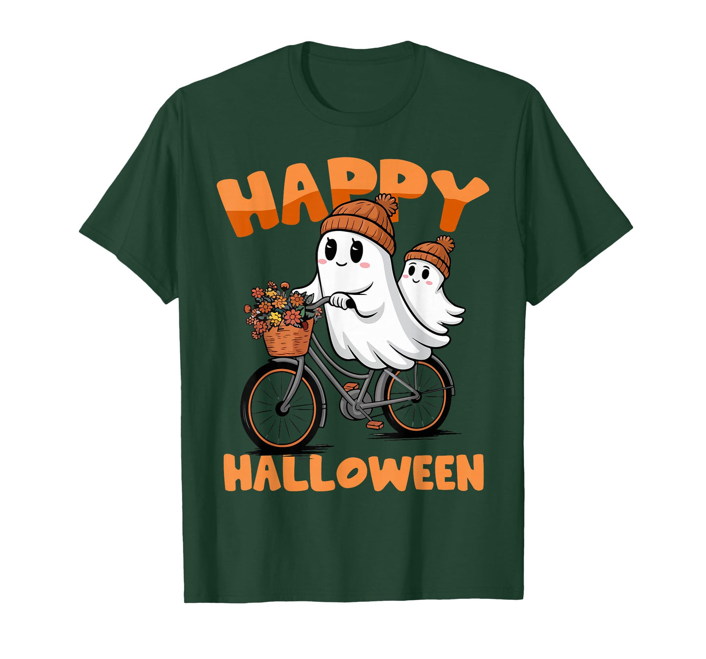 Funny Happy Halloween Boo Ghost Matching Family Couples 2025 T-Shirt