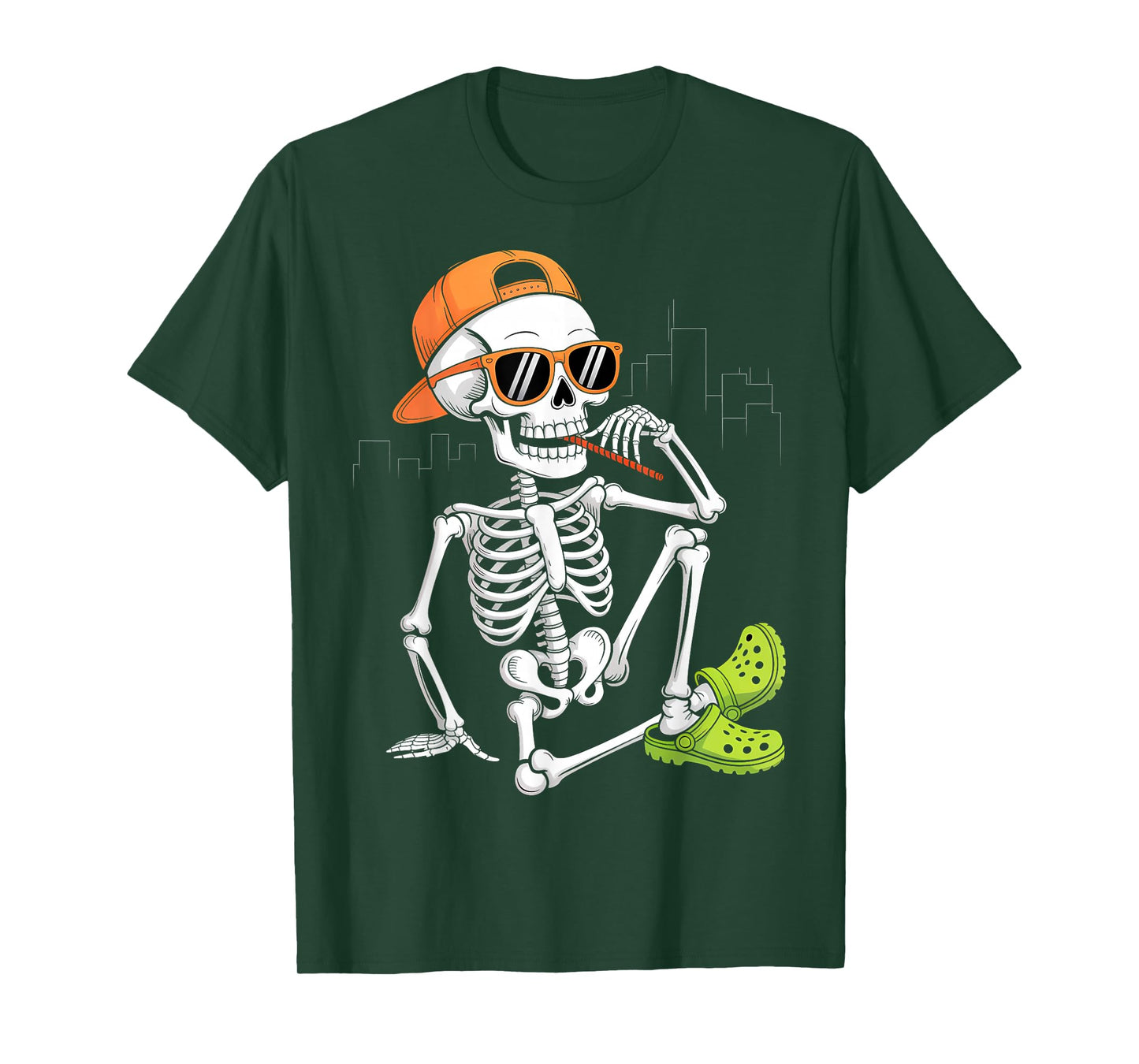 Halloween Skeleton Chilling Costume T-Shirt