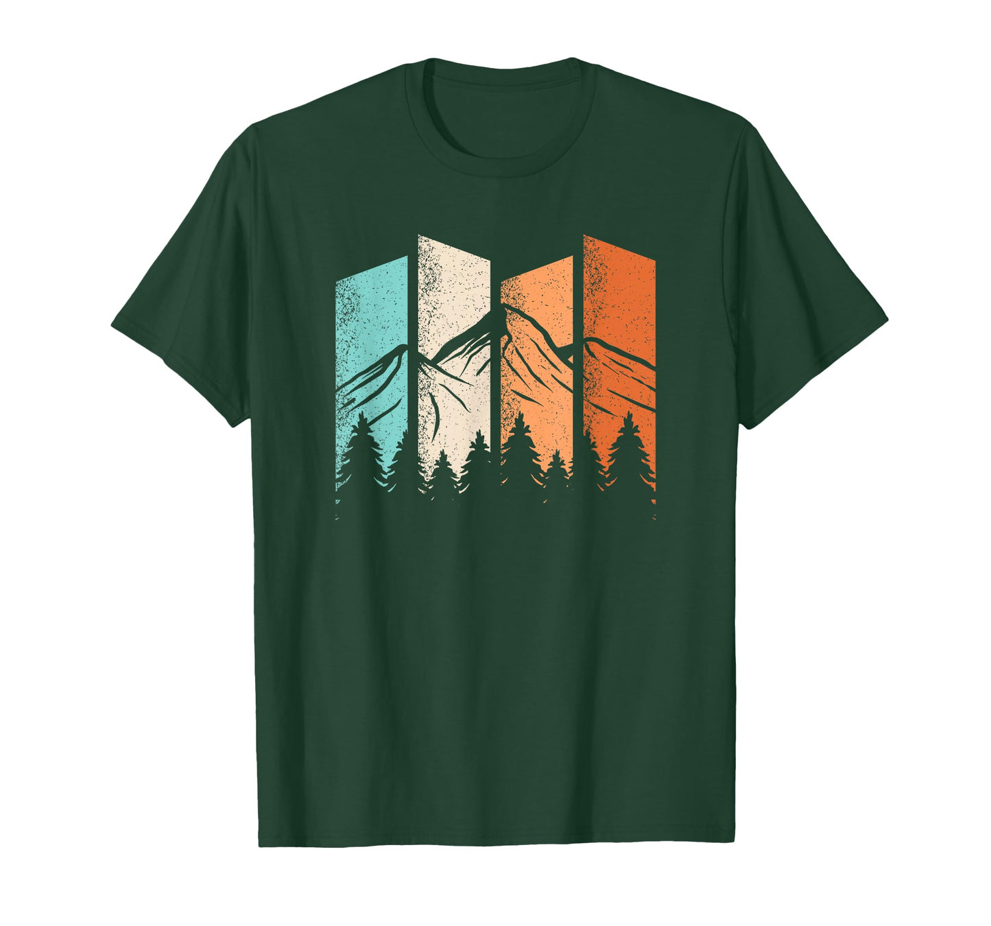 Retro Camping Hiking Nature Landscape Outdoor Men Women T-Shirt