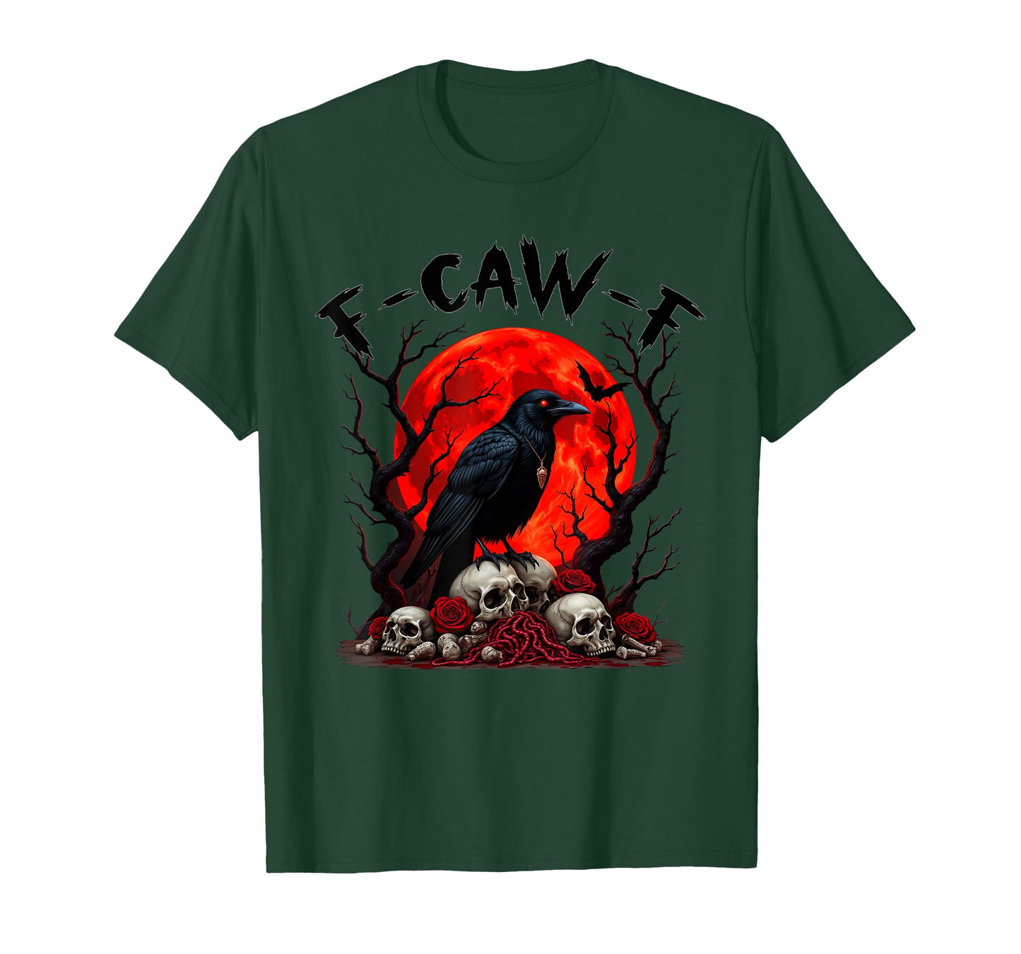 F-Caw-F Crow Funny Black Crow Lover Dark Humor Black Bird T-Shirt