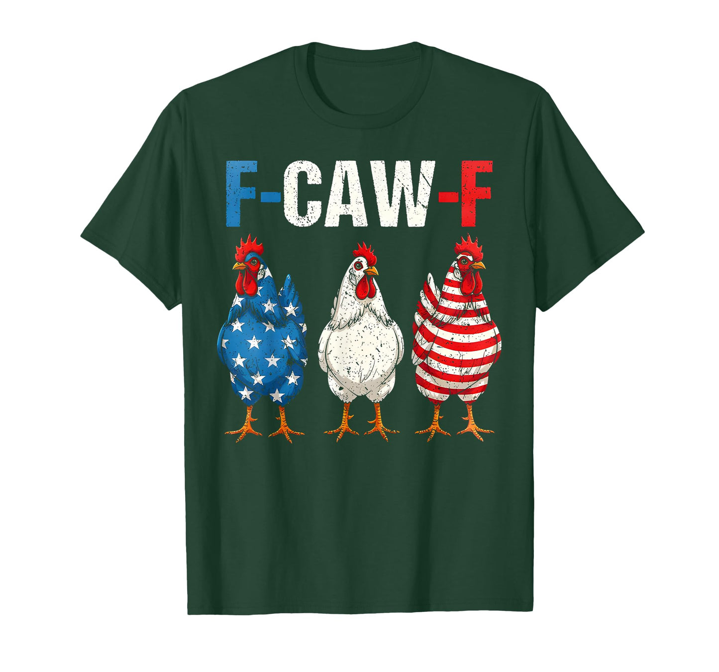 F-Caw-F Funny Chicken America F Caw F Chicken Rooster Meme T-Shirt