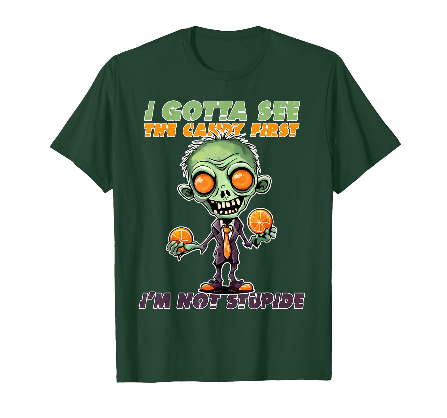 I Gotta See The Candy First Halloween, Skeleton, Zombie T-Shirt